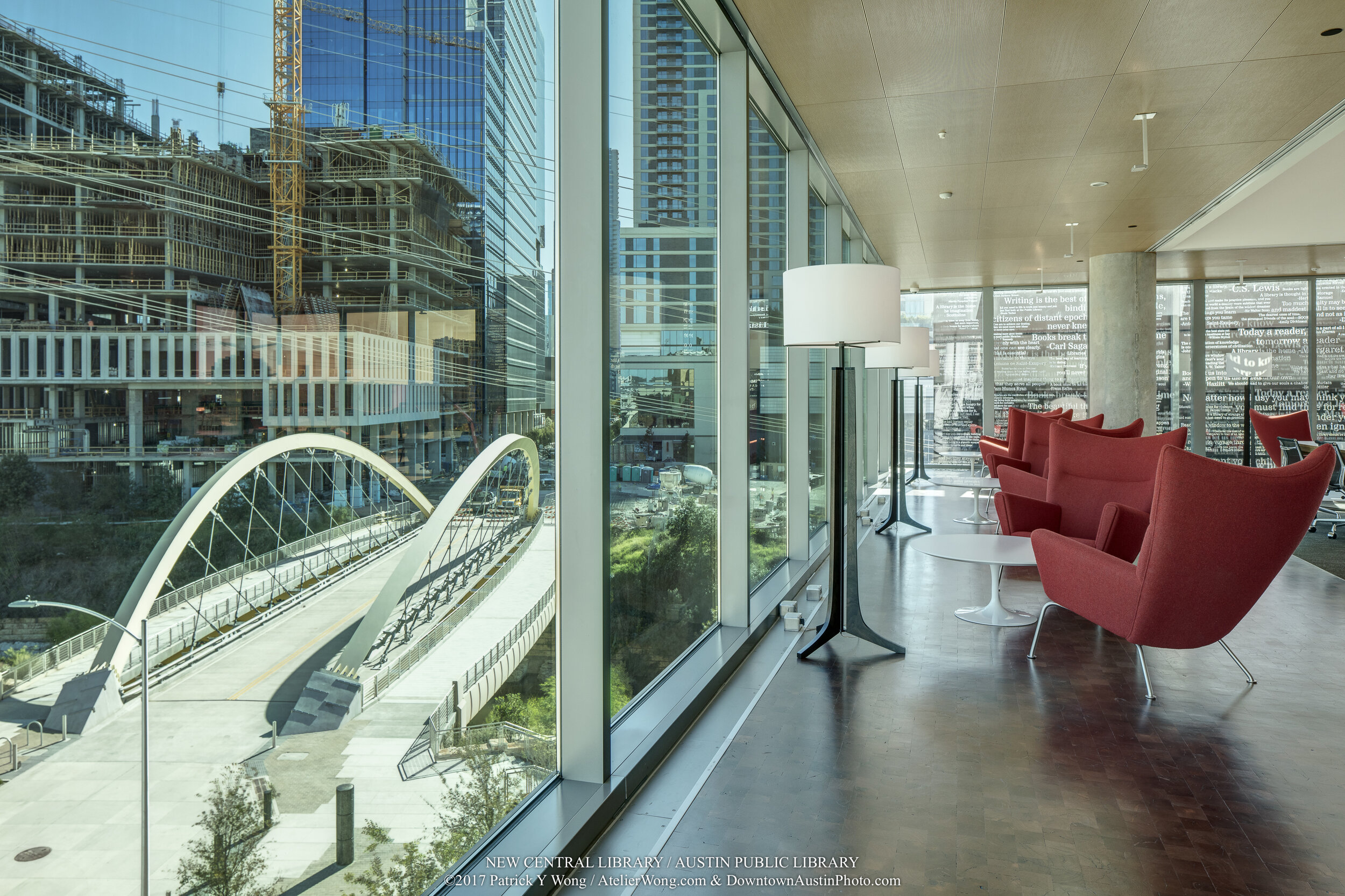 Austin Public Library - Central Library in downtown Austin, Texas