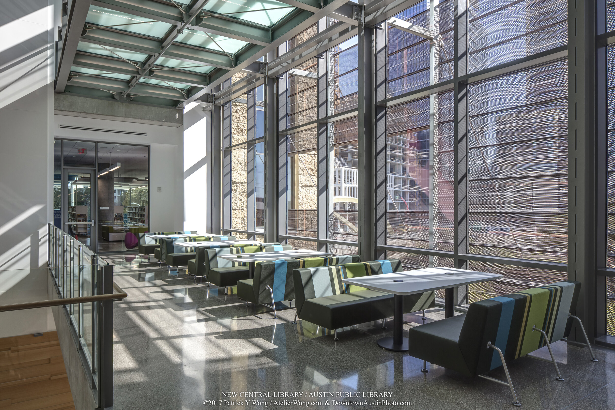 Austin Public Library - Central Library in downtown Austin, Texas