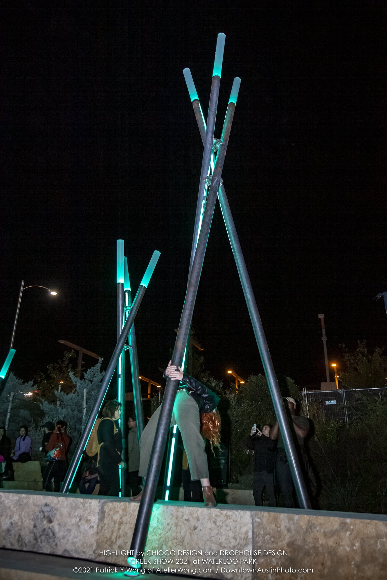 Highlight Installed at the 2021 Creek Show at Waterloo Park in Waterloo Greenway