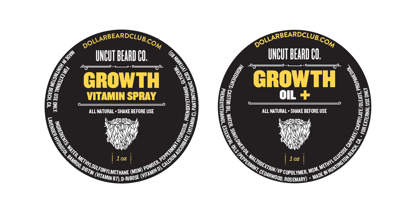 Growth Oil Label Design