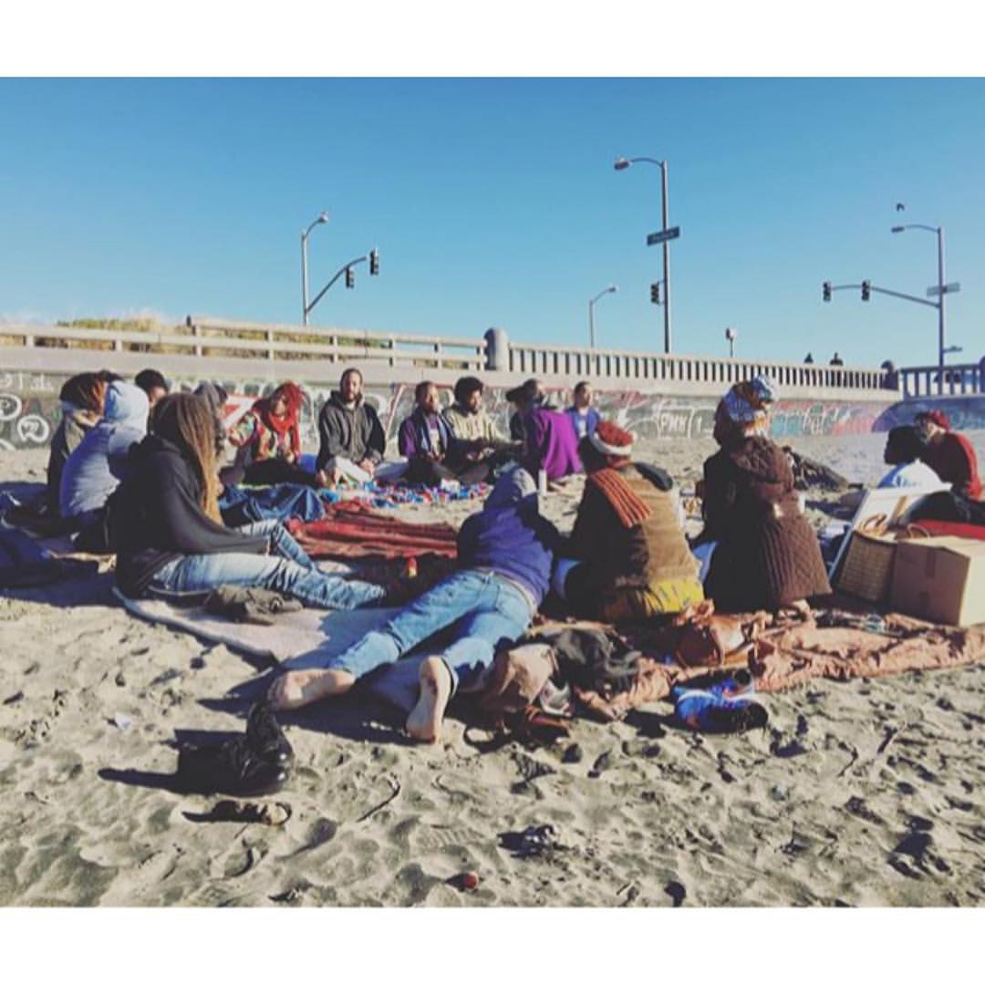 2015 NYE Healing Circle, San Francisco Ocean Beach