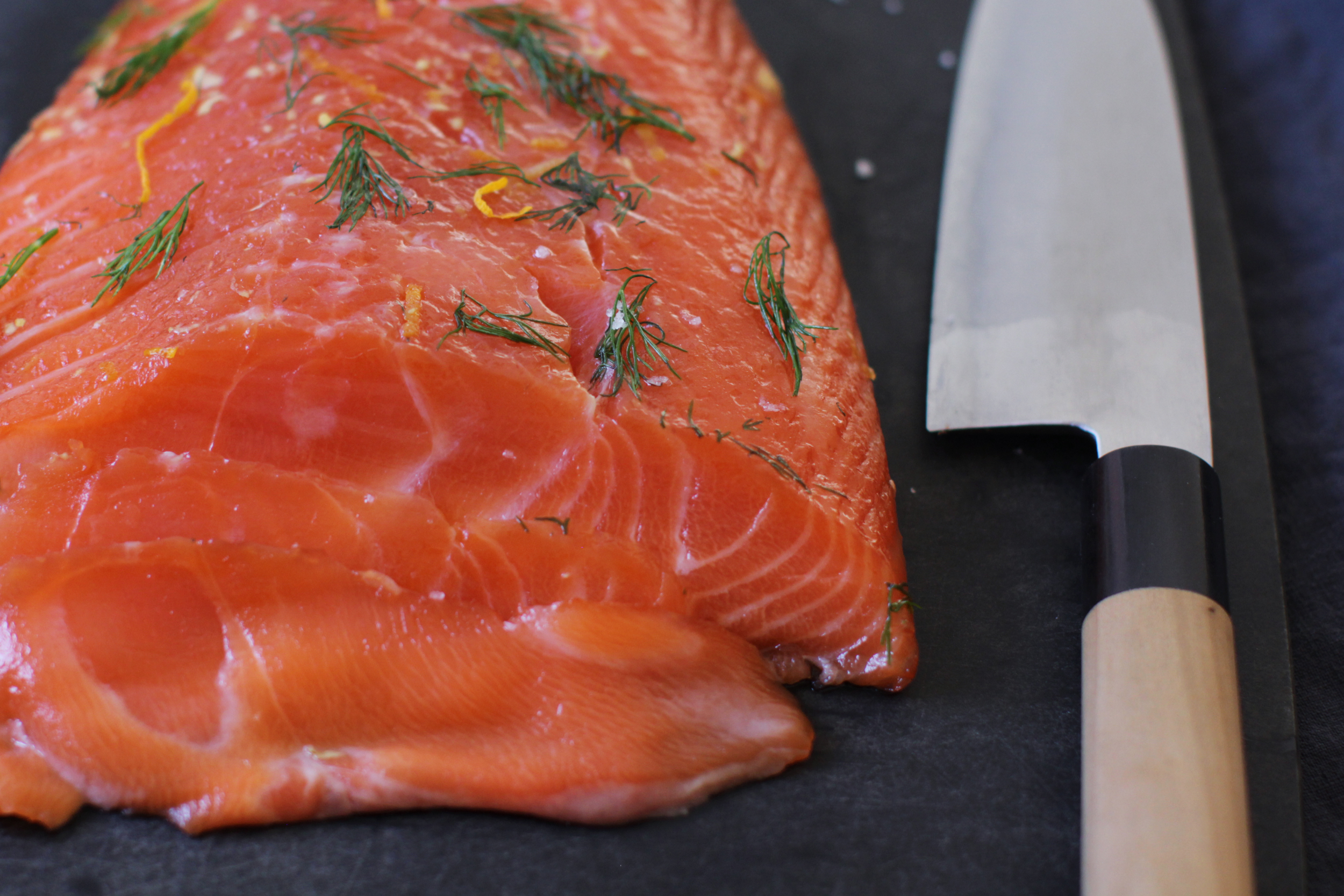 Gravlax orange-gingembre