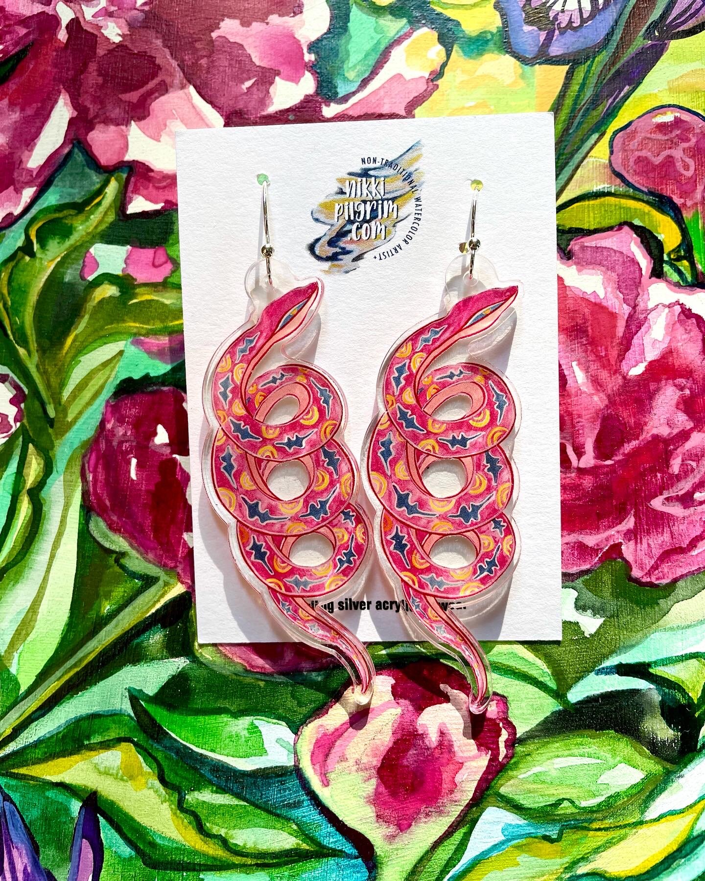 Ouroboros Snake Hoops Large