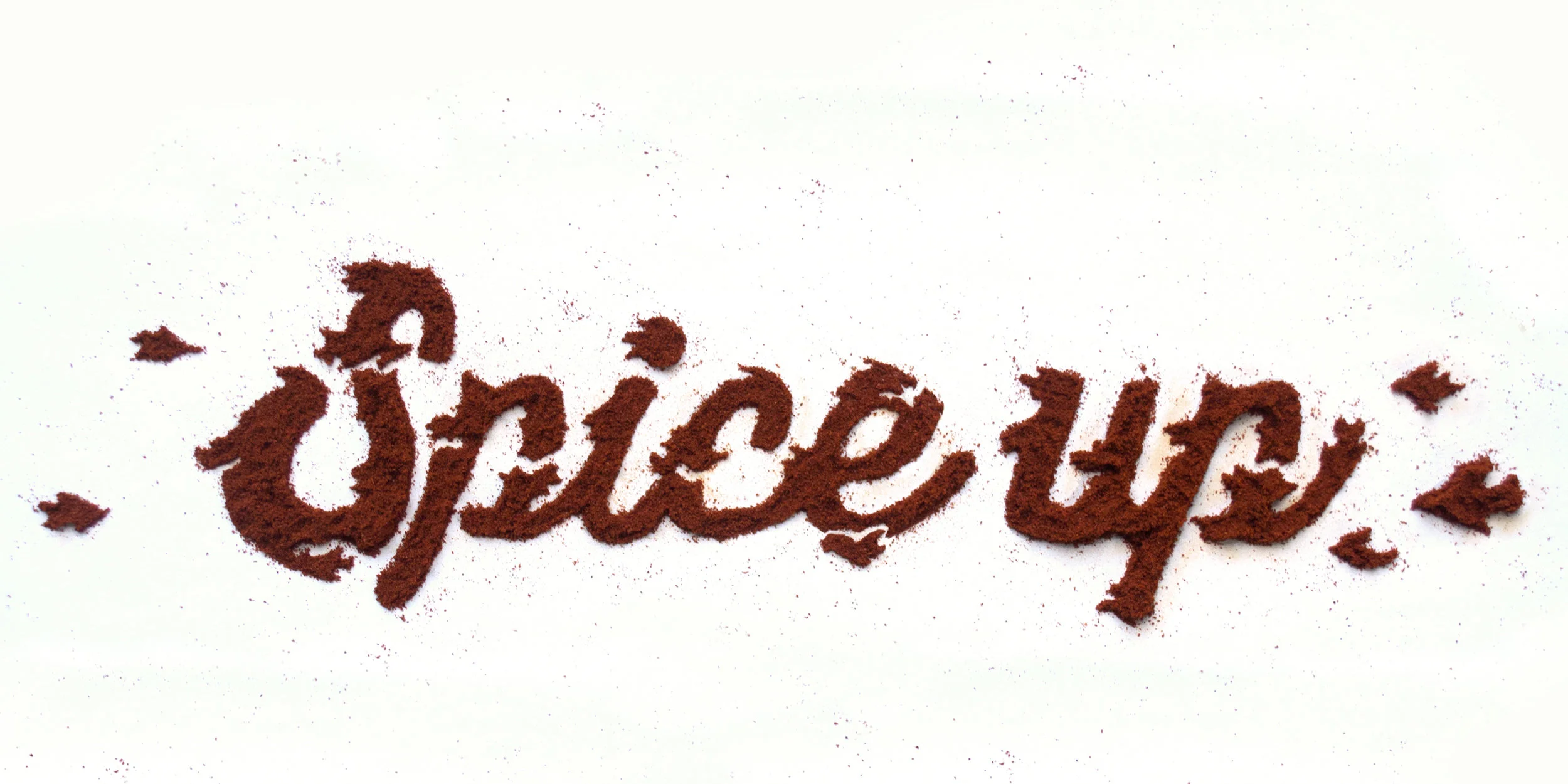 Paprika type made for the Old El Paso Facebook and Twitter banner image, “Spice up your cold winter nights.”