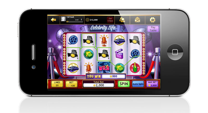 *I created the menu layout by working with the PM. I skinned the menu, and created the slot machine content entirely.