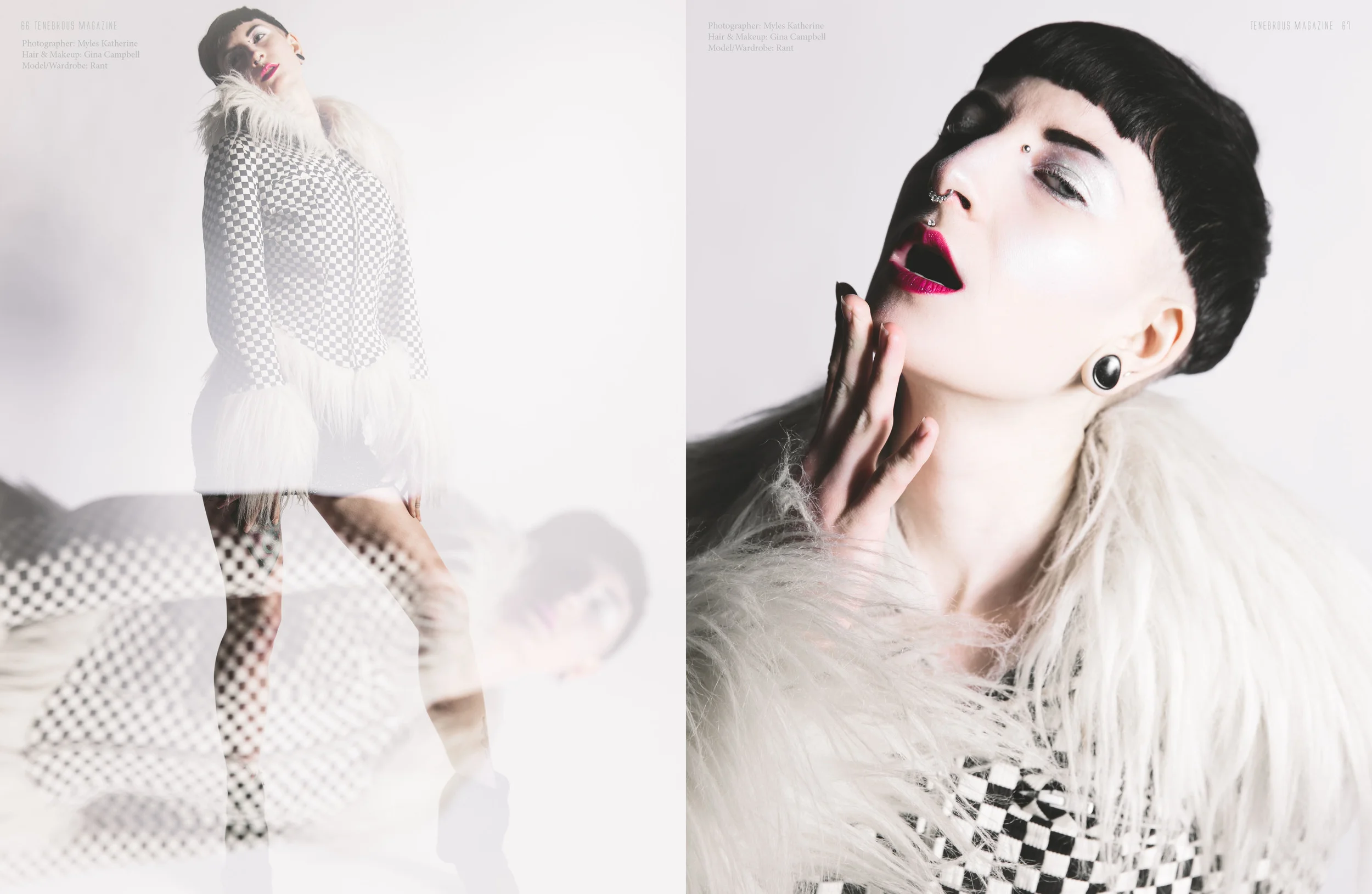 Tenebrous Magazine Model: Rant Photography: Myles Katherine Photography