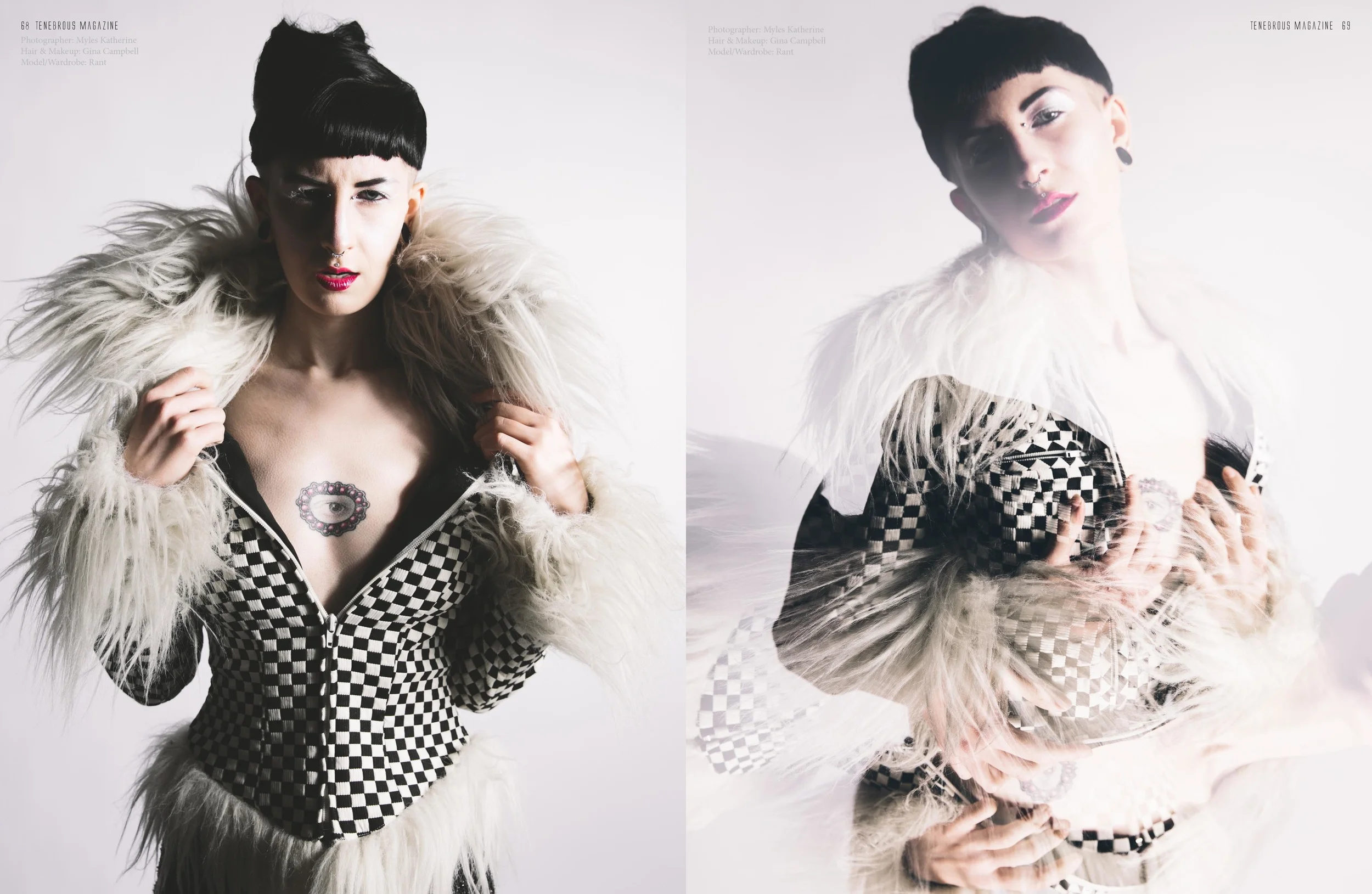 Tenebrous Magazine Model: Rant Photography: Myles Katherine Photography