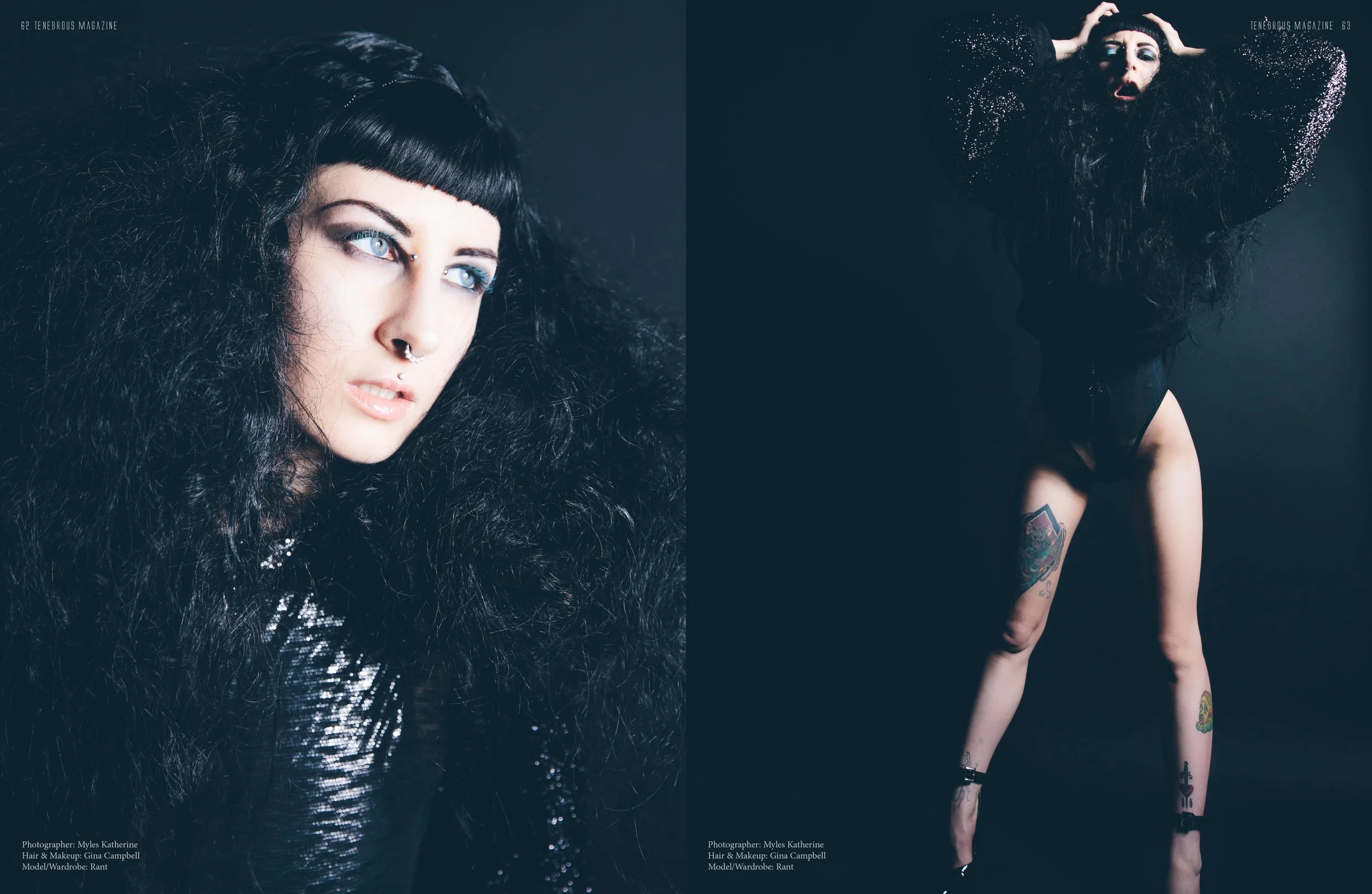 Tenebrous Magazine Model: Rant Photography: Myles Katherine Photography