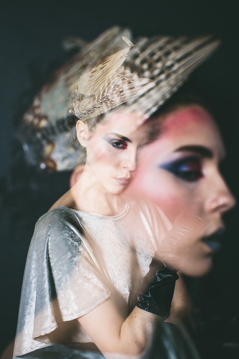  Cassie  Photography:&nbsp;  Myles Katherine Photography    Styling:&nbsp;  The Diamond Sea + Holly Stalder    Bird wing headpiece made by me 