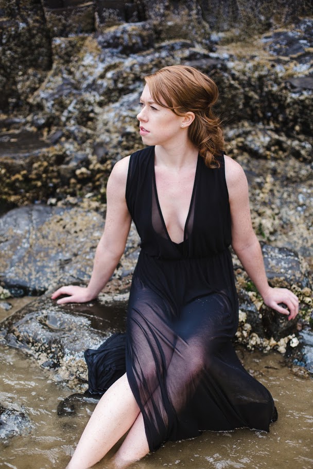 Photographer: Katie Dessin Photography Oregon coast dreamy mermaid bridal shoot