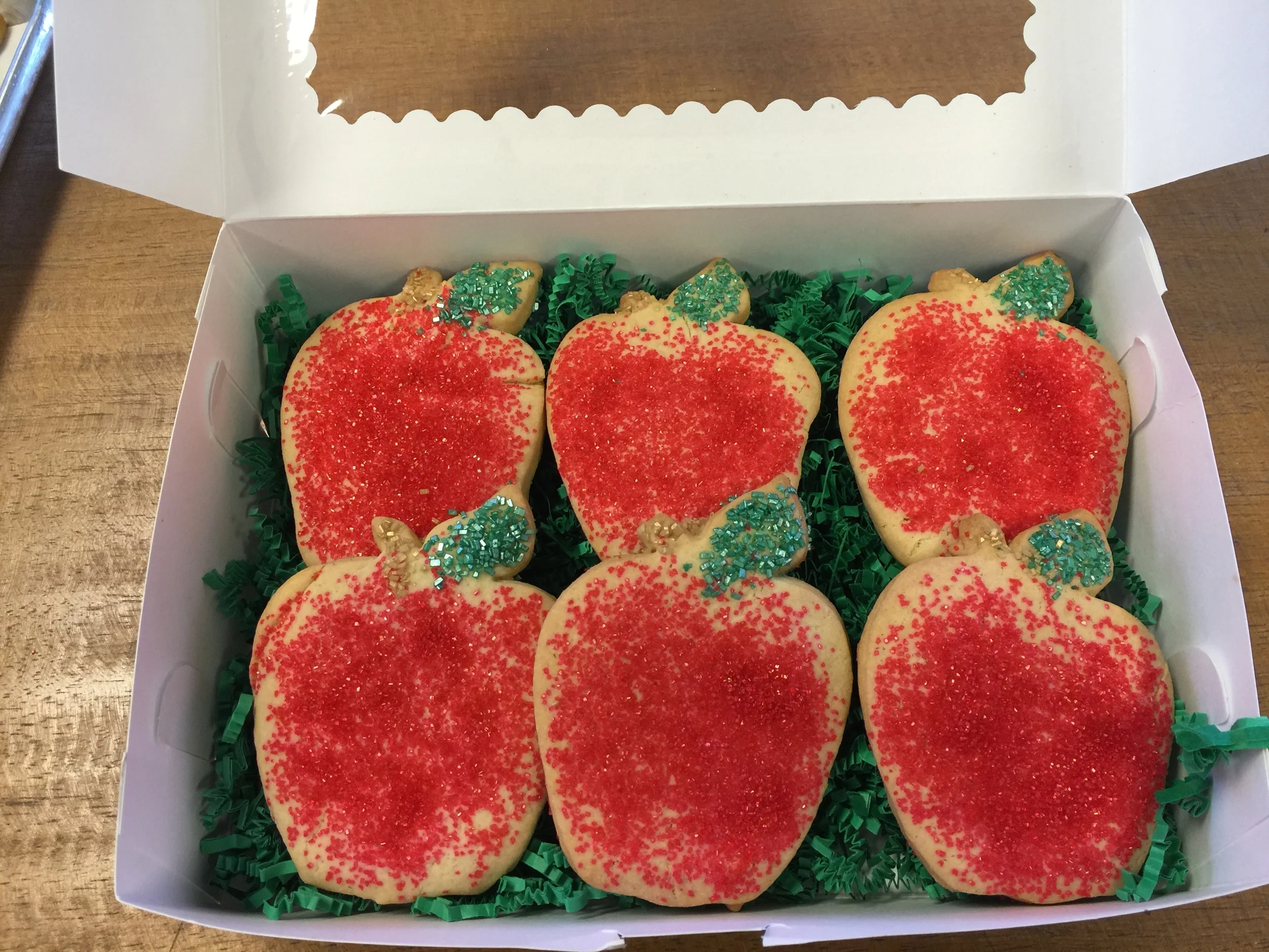 Teacher Apple Cookies