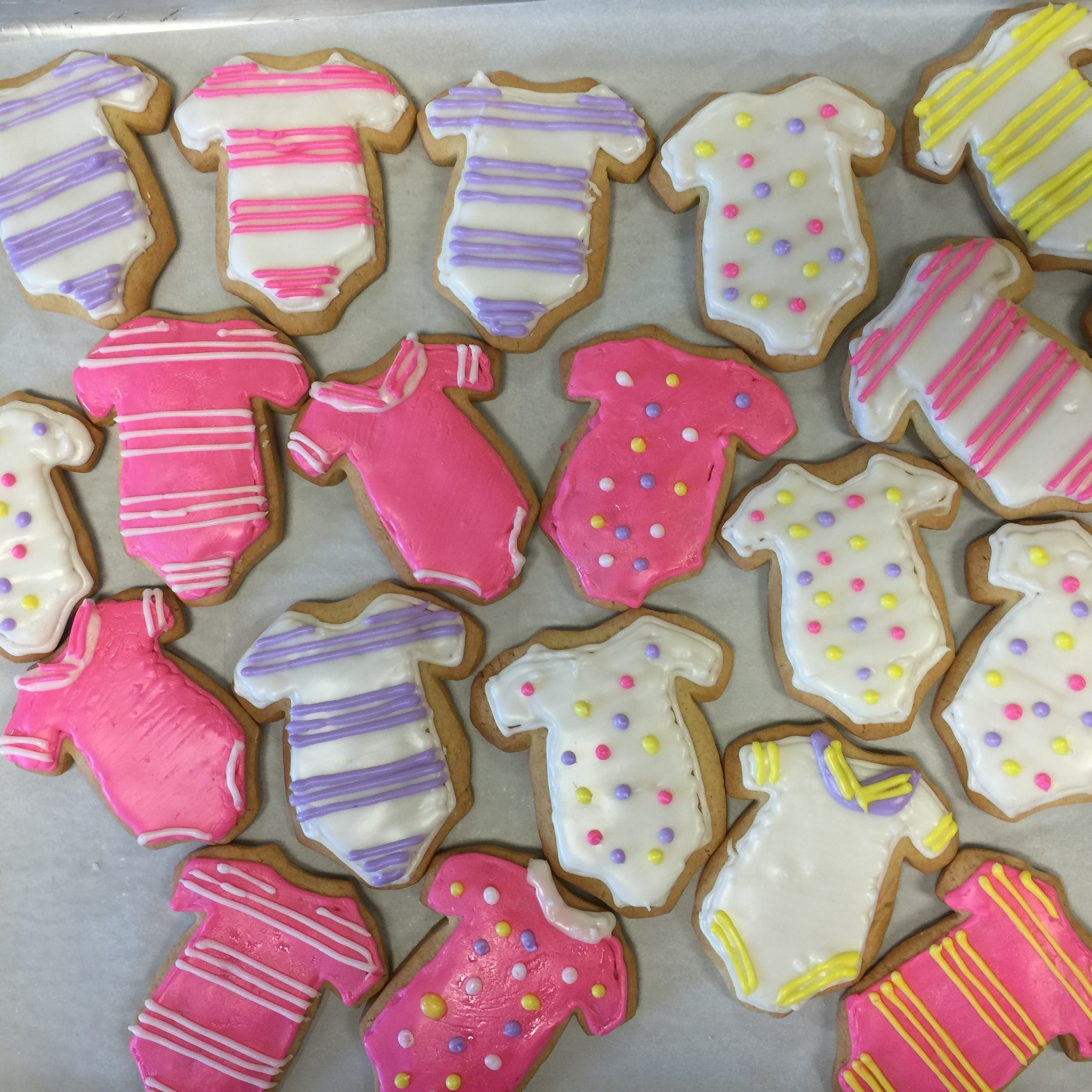Baby Onesie Sugar Cookies