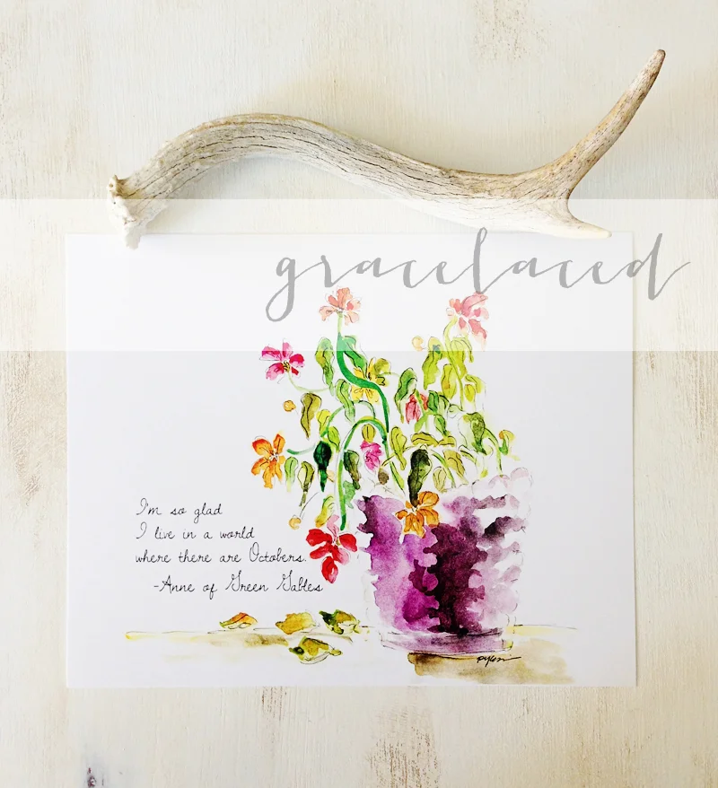 original water color by Ruth Chou Simons