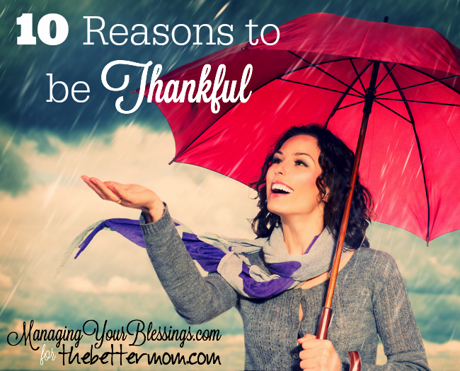 10 Reasons to be Thankful
