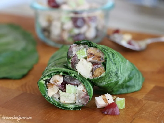 Looking for Healthier Lunch Options? This week's meal plan features this beautiful Healthy Green wrap that not only tastes great, it also provides an extra boost of nutrition in every delicious bite!