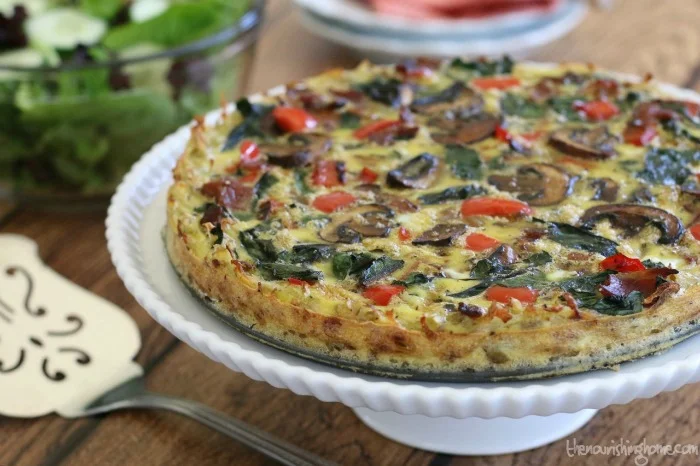 This tasty Veggie Quiche isn’t just for breakfast or brunch – it also makes a wonderful light summer dinner served with a mesclun greens salad and a side of fresh fruit.
