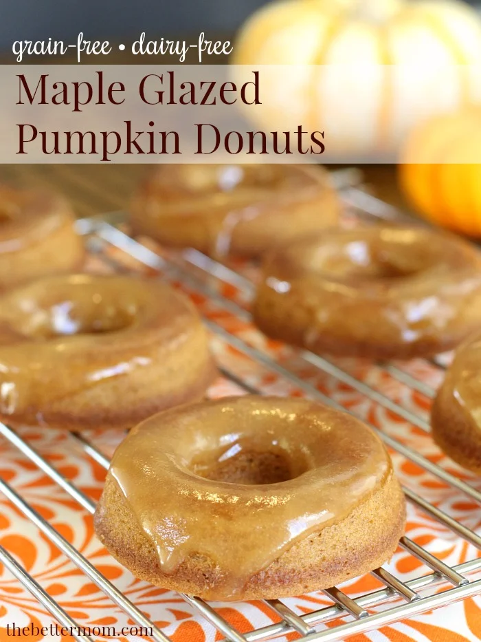 Maple Glazed Pumpkin Donuts (GF, DF)