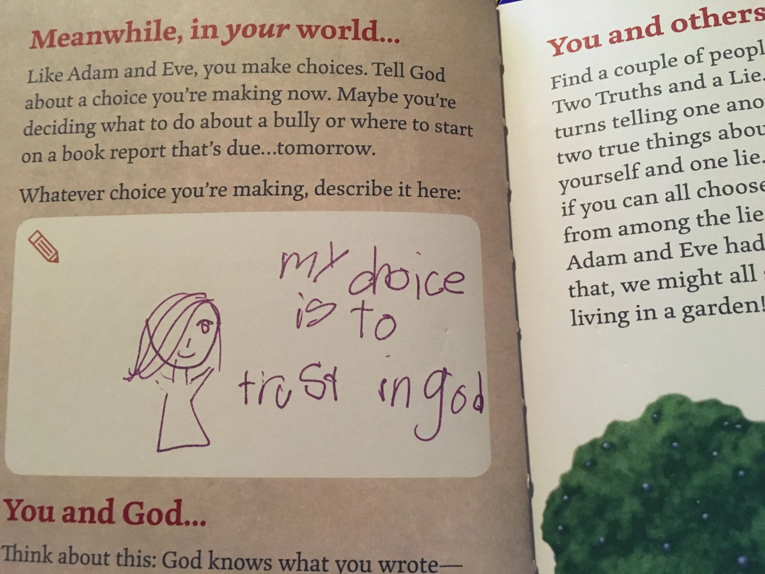 "My choice is to trust in God."