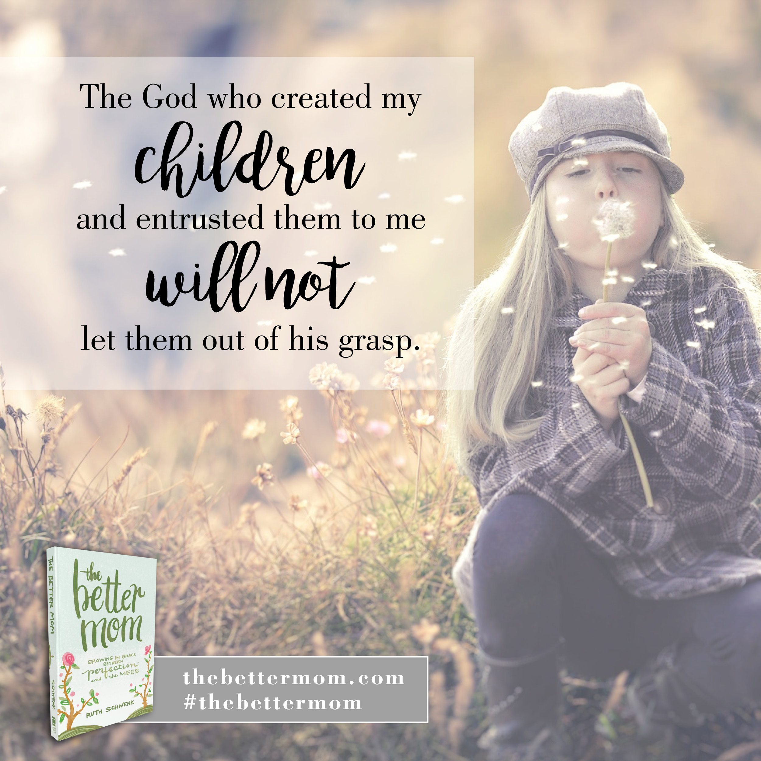     Do you fear for the future of your children?Wondering if somewhere along the way you messed up?&nbsp;The safest place on earth for our children (and us moms) is in God's hands. He created our children and entrusted them to us and will not let the