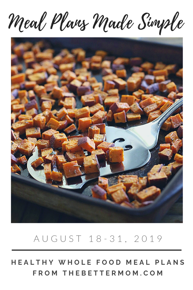 Bi-Weekly Whole Food Meal Plan for August 18–31