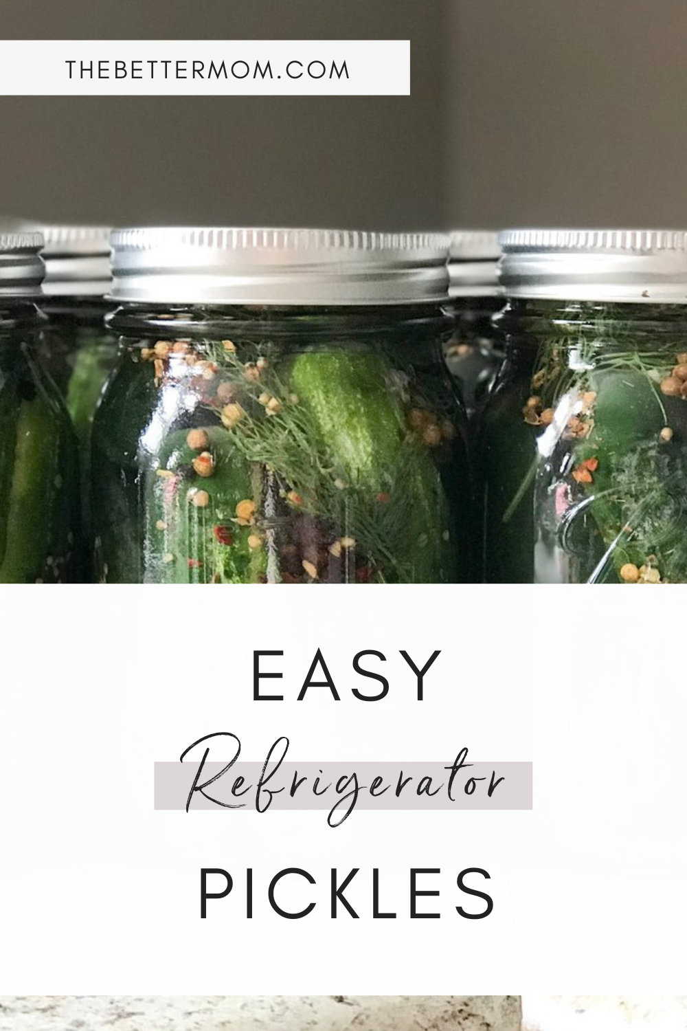 Easy Refrigerator Pickles