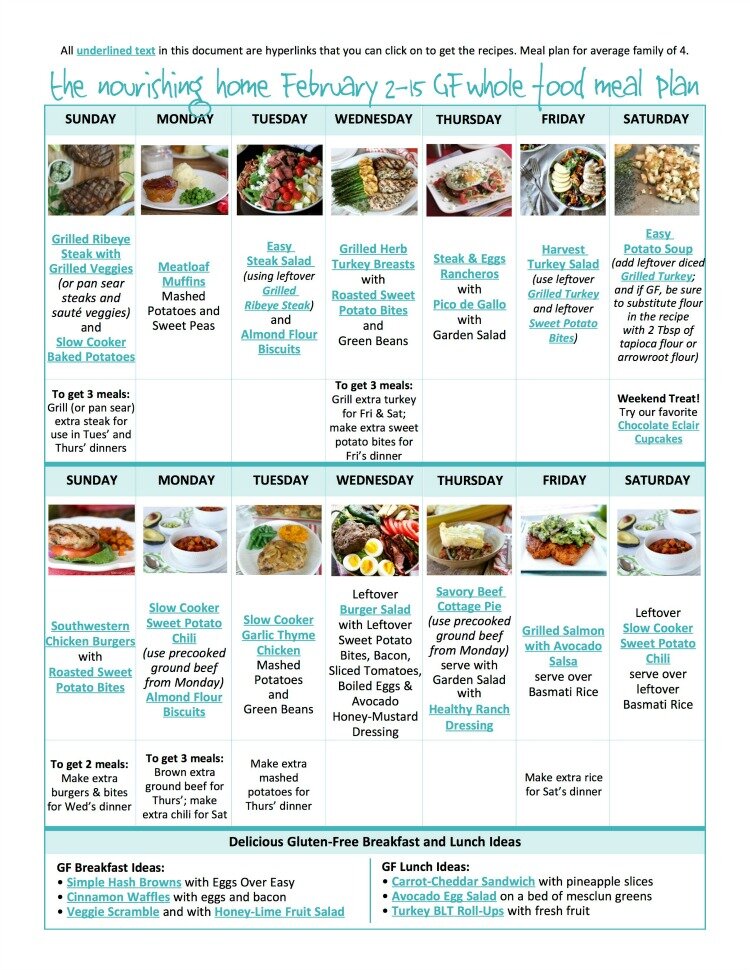 Bi-Weekly Whole Food Meal Plan for February 2-15, 2020 — The Better Mom