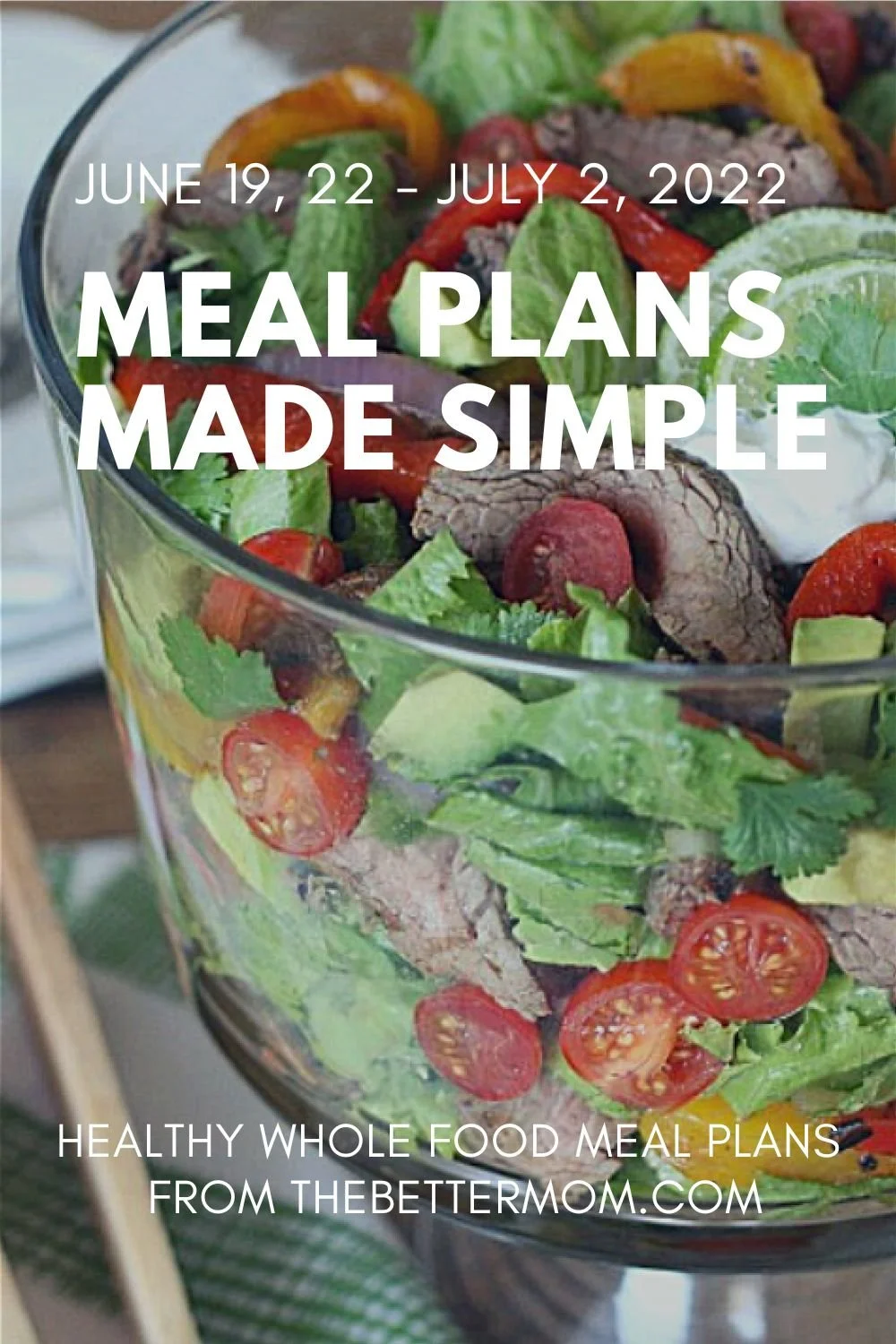 Bi-Weekly Whole Food Meal Plan for June 19–July 2