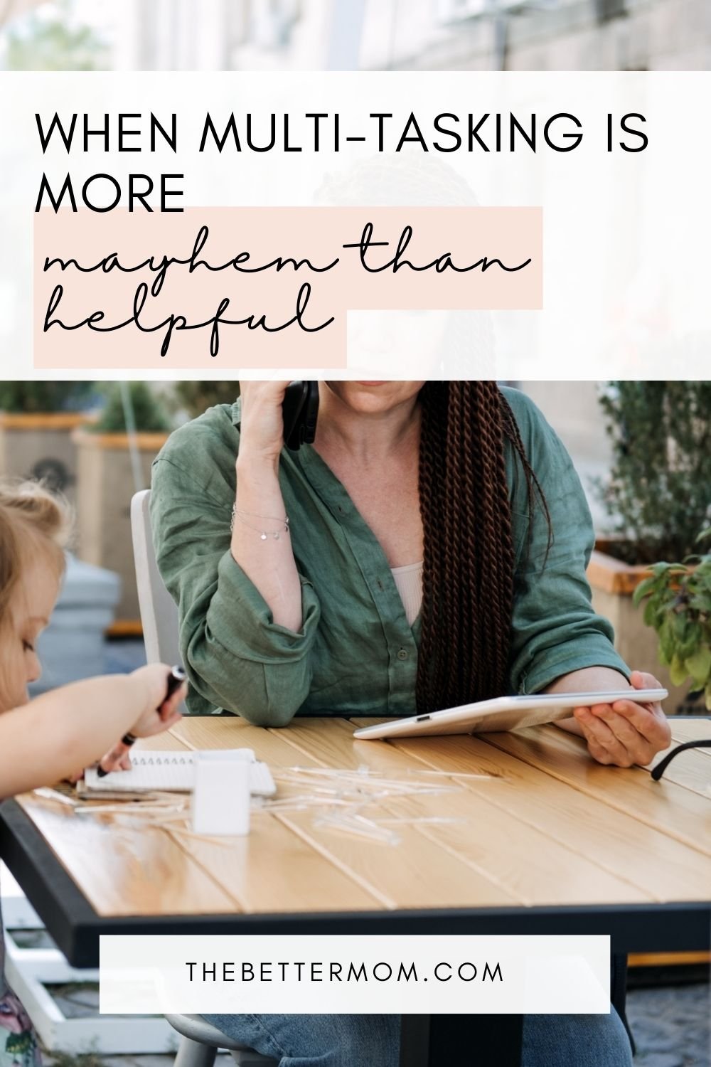 Are you a master multi-tasker? There is a time to multi-task and a time not to. It’s important we discern when it’s best not to multi-task.