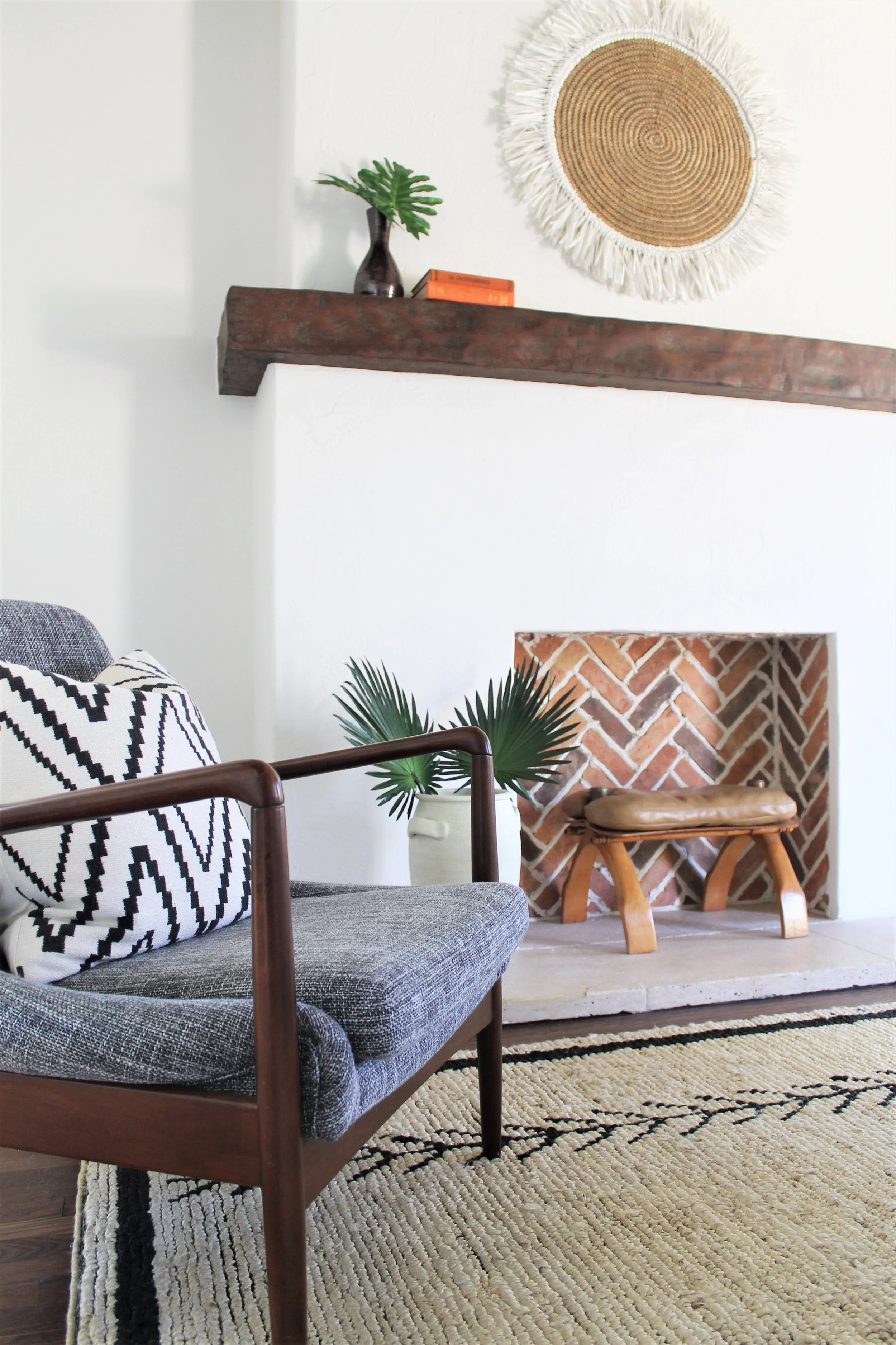 project 62 rodney wood arm chair