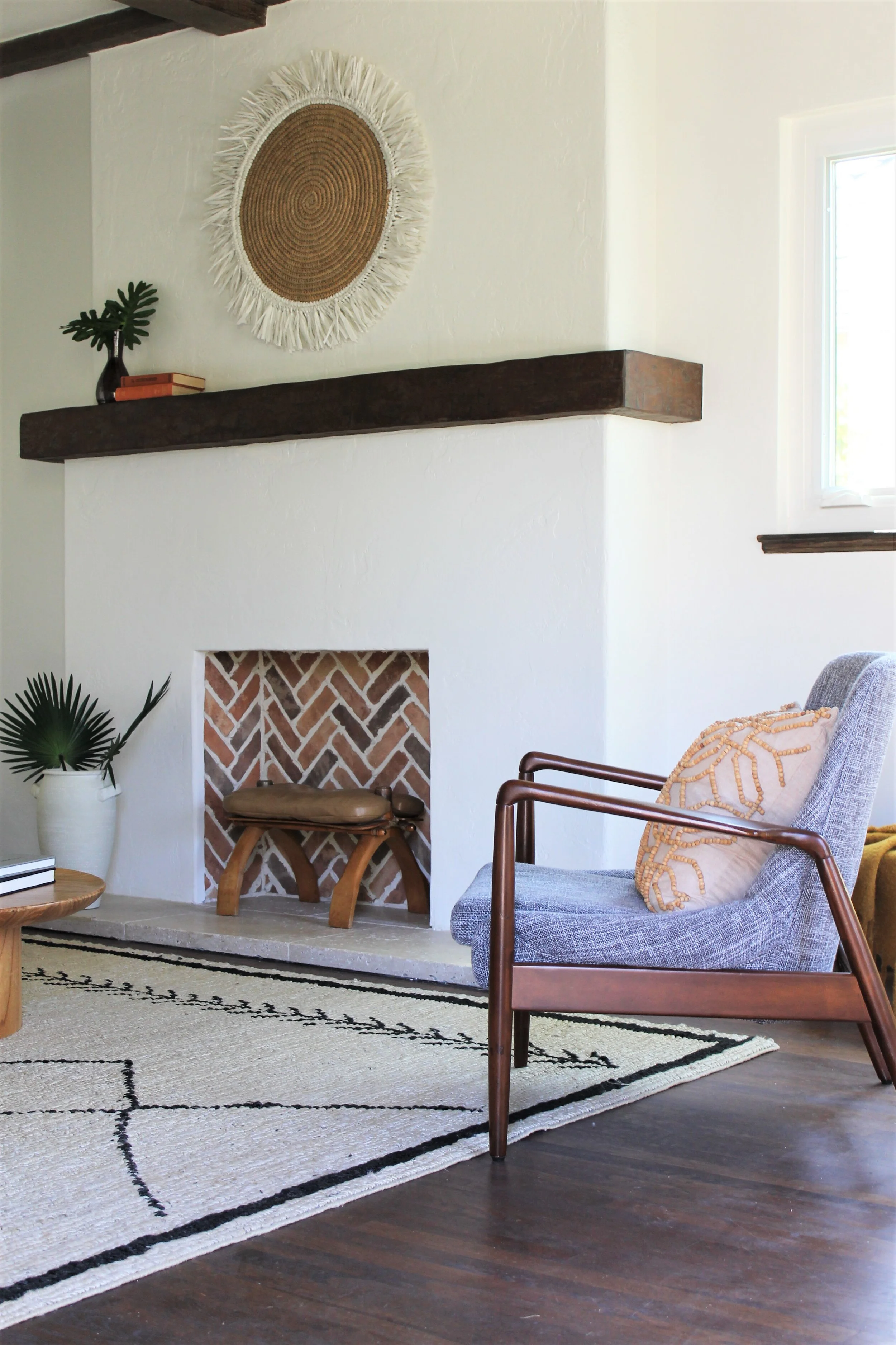 project 62 rodney wood arm chair