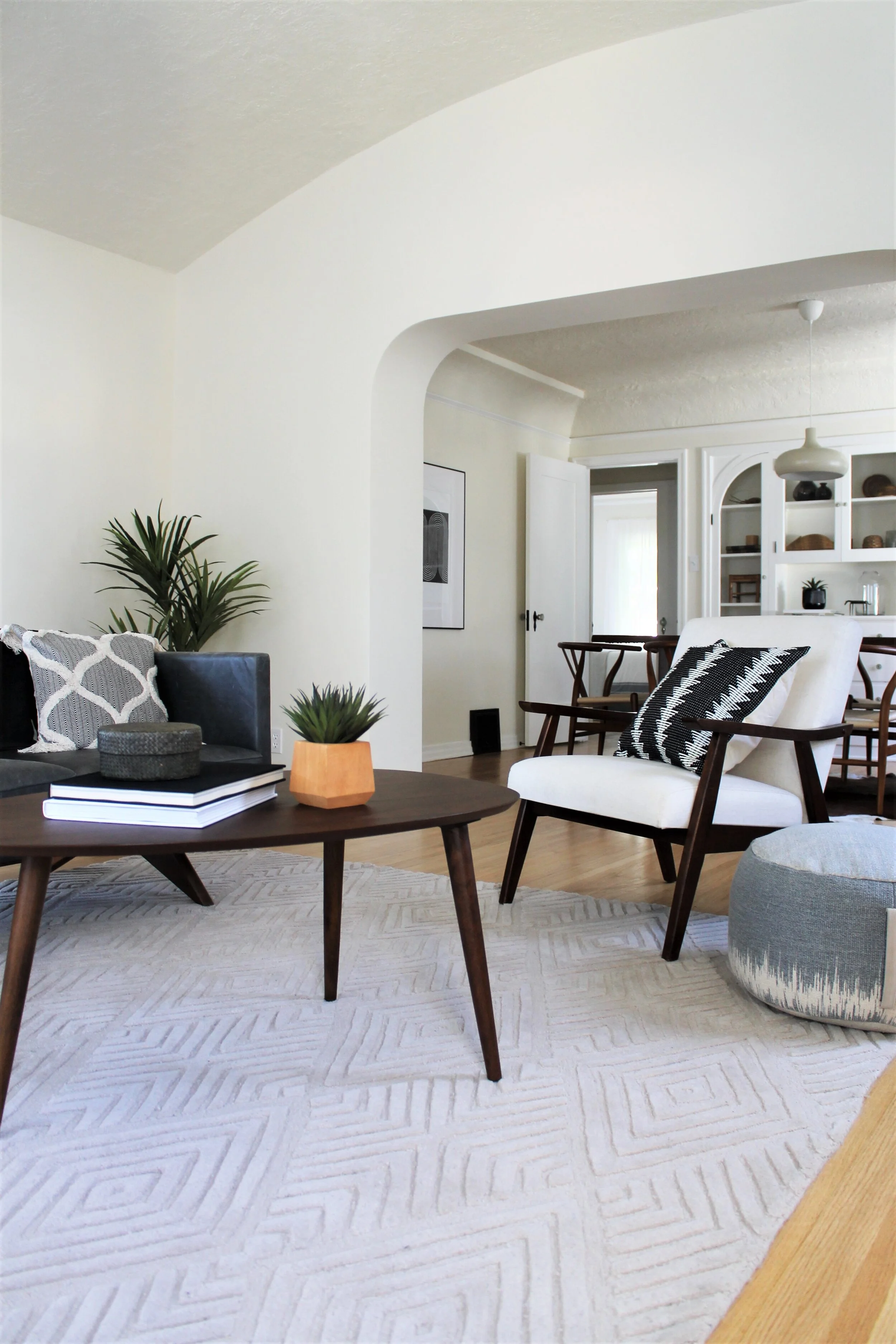 project 62 rodney wood arm chair