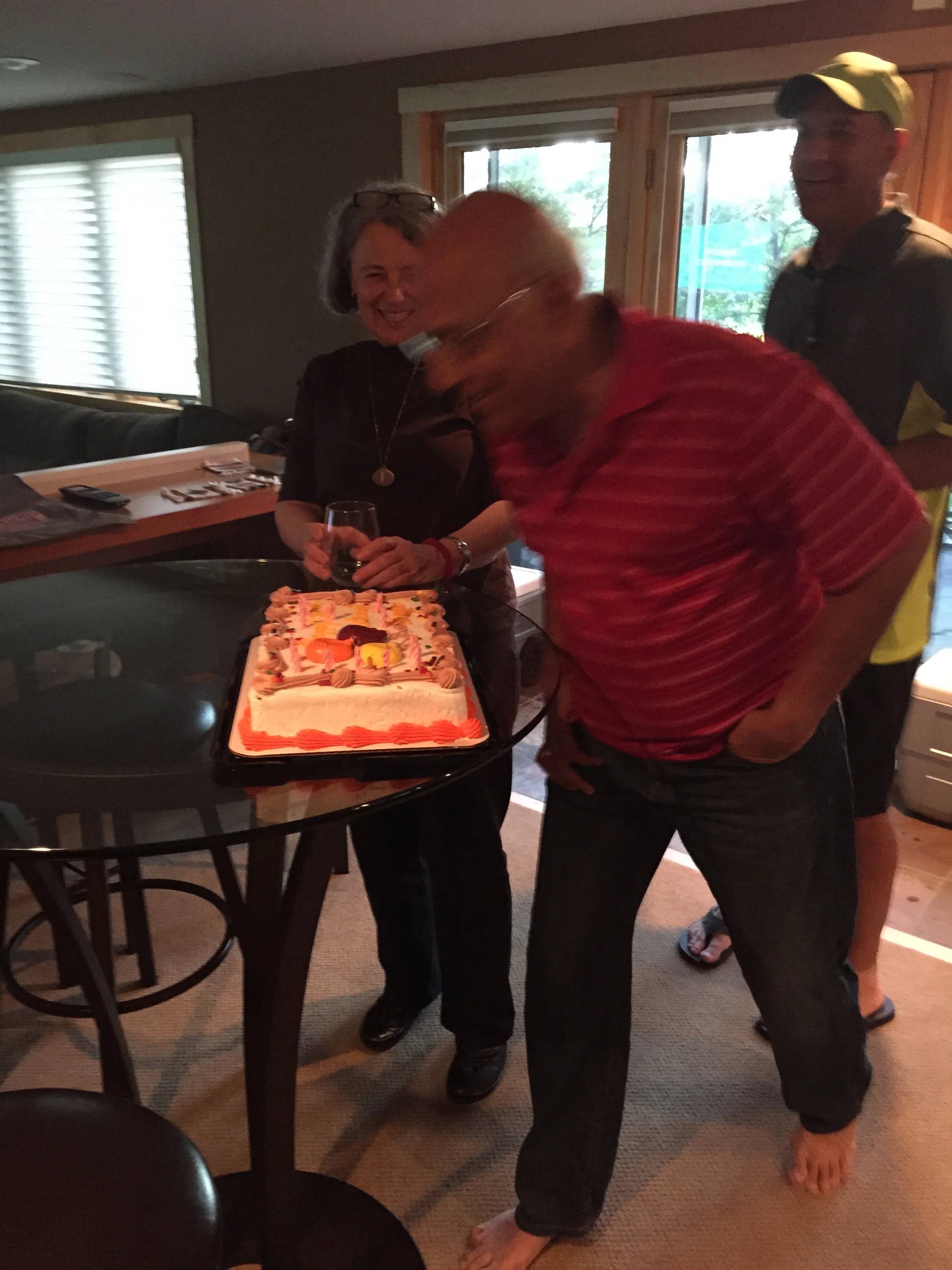  Devo Cup 2015 - Bapa blows out his candles. 