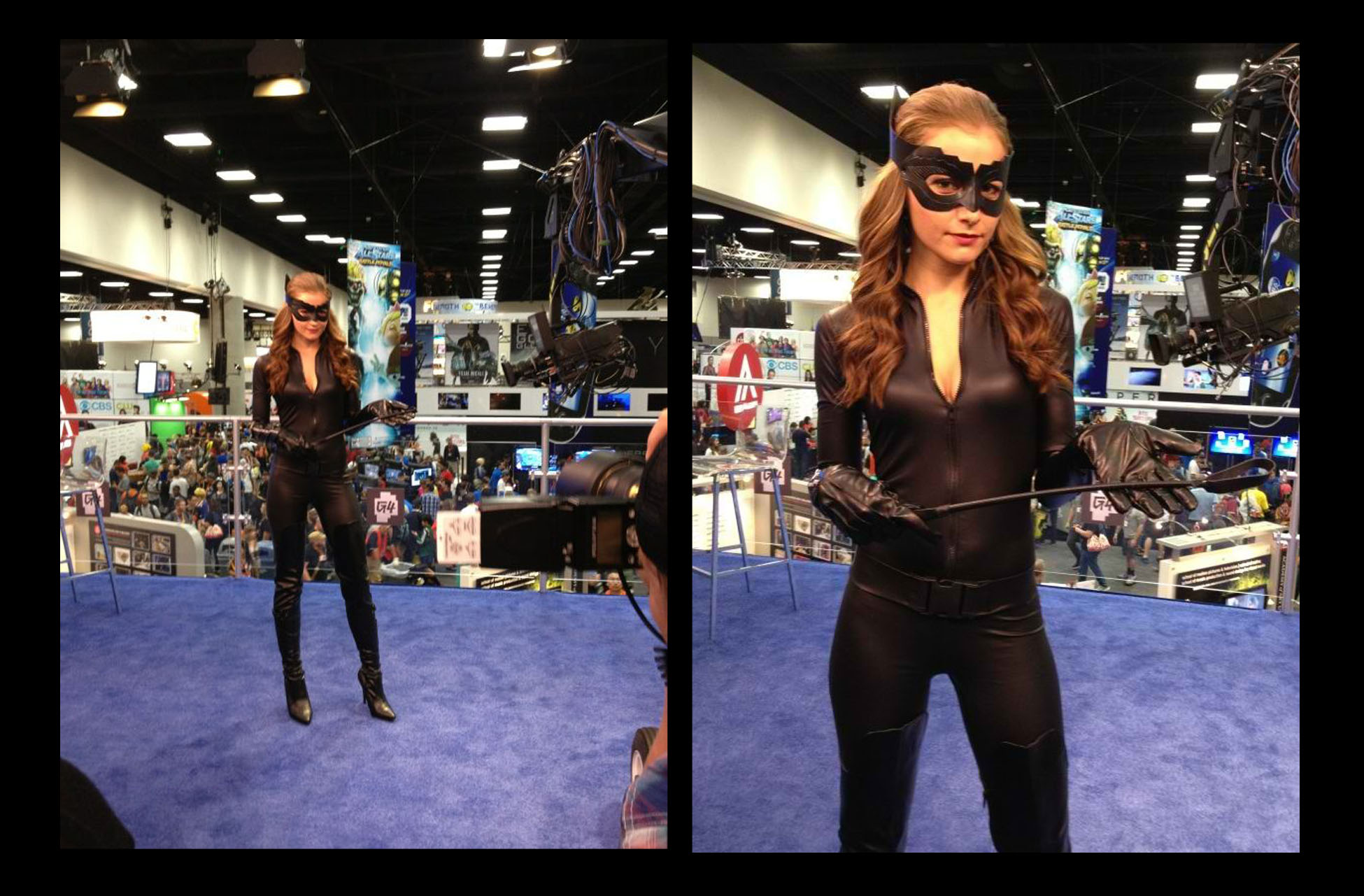  Custom designed "Catwoman" costume for Candace Bailey (G4TV) 