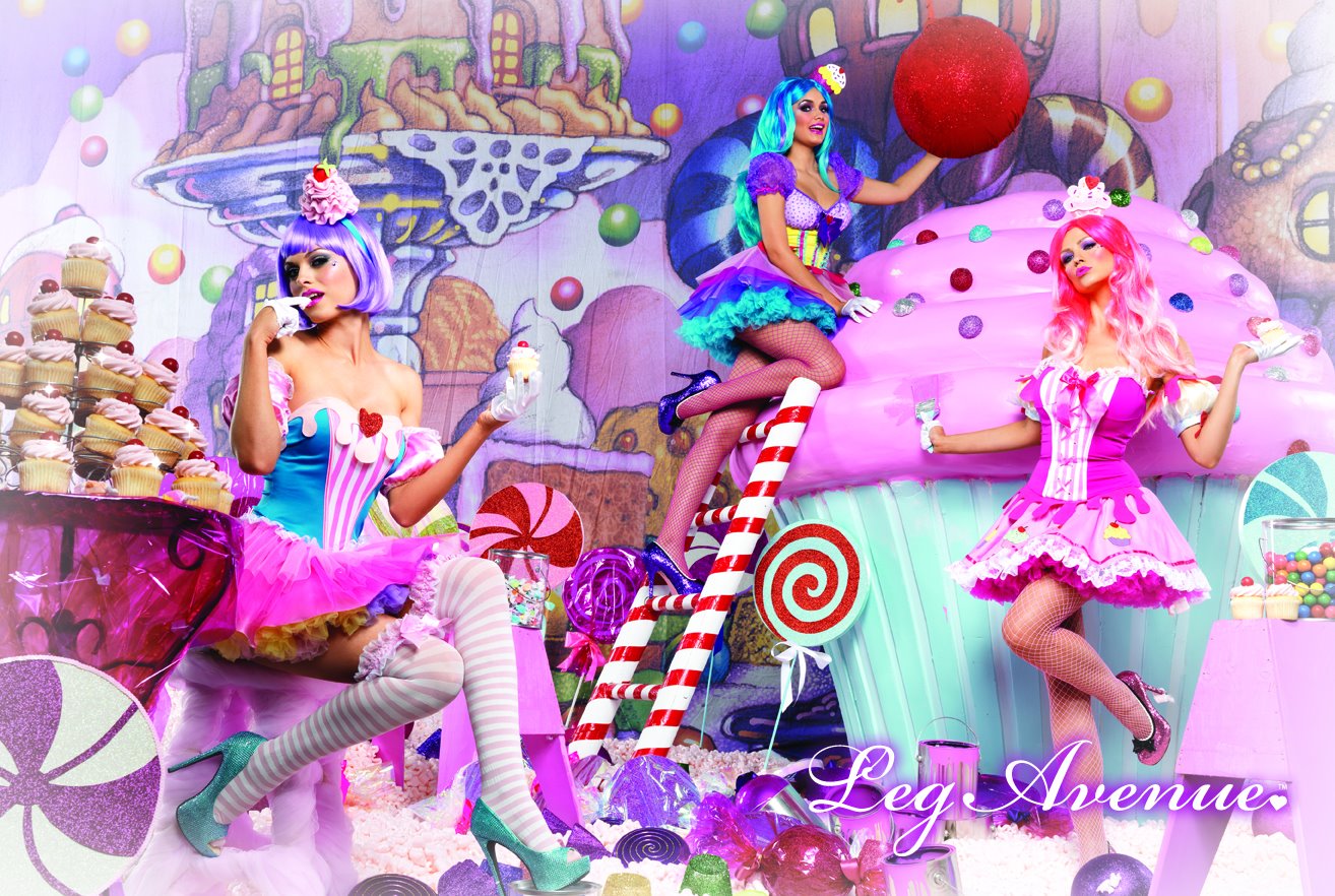 "Candy Land" Editorial for Leg Avenue - Featured Costume: "Cupcake Cutie" (cente...