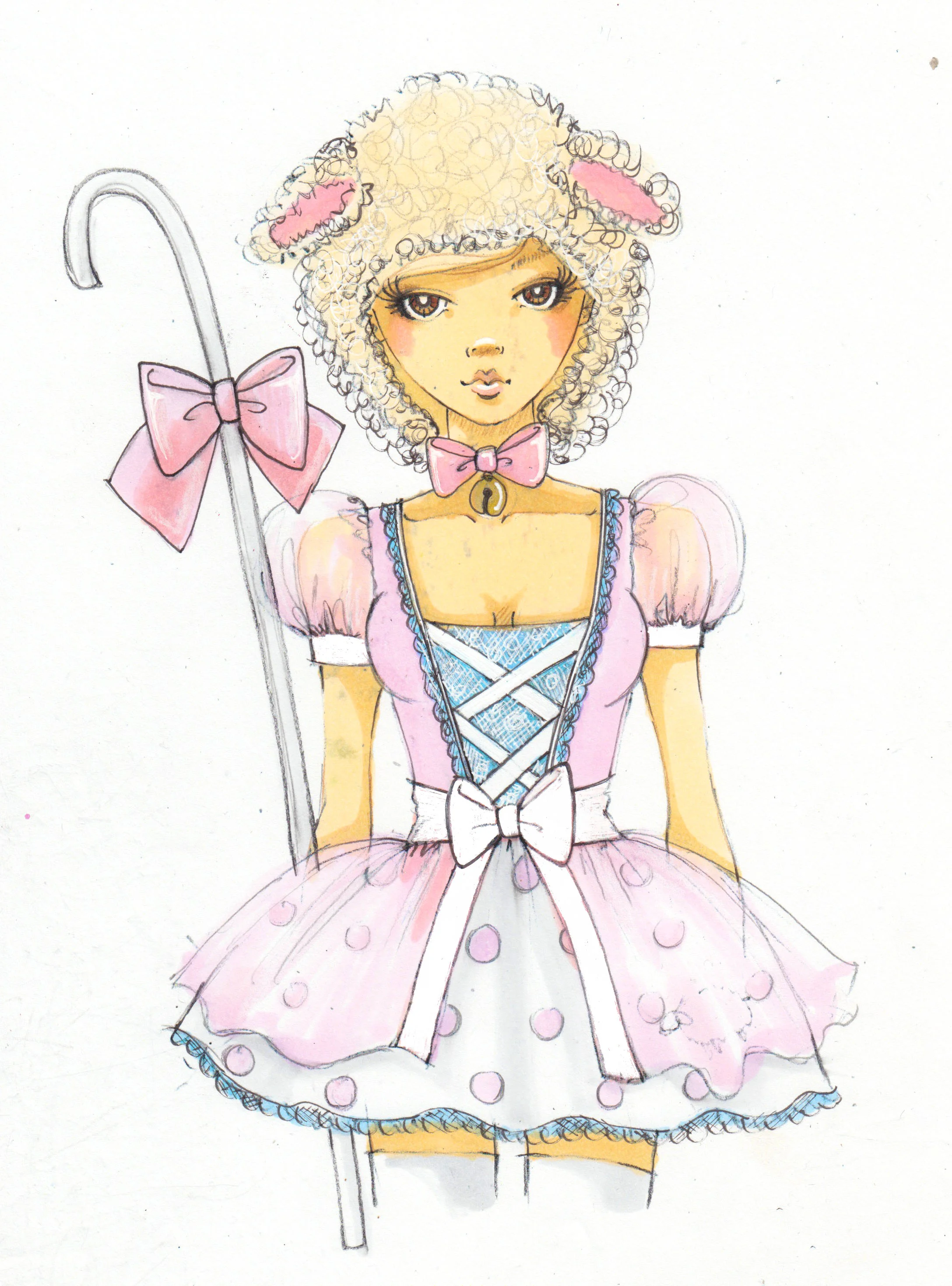 Costume Concept Sketch - Leg Avenue