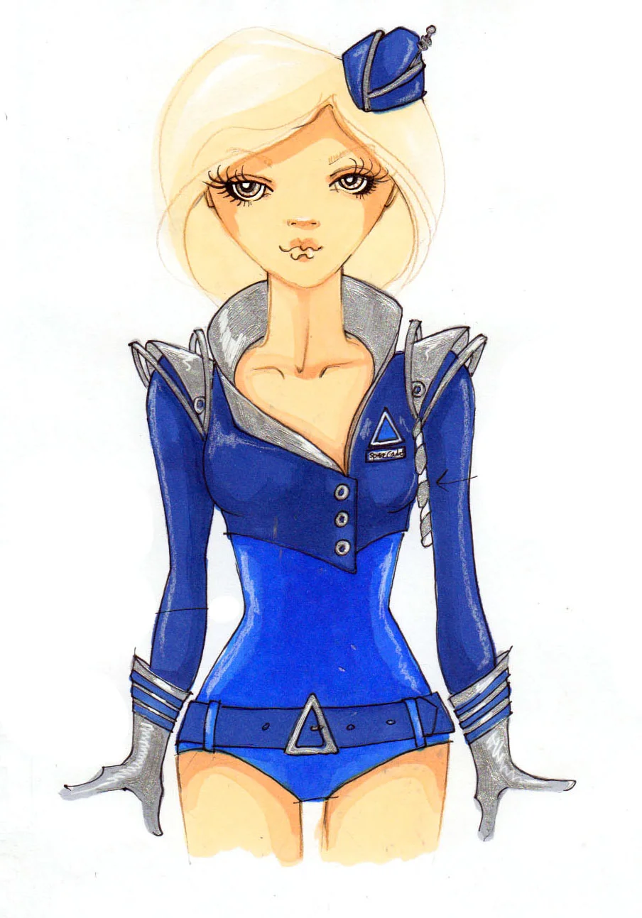 Costume Concept Sketch - Leg Avenue