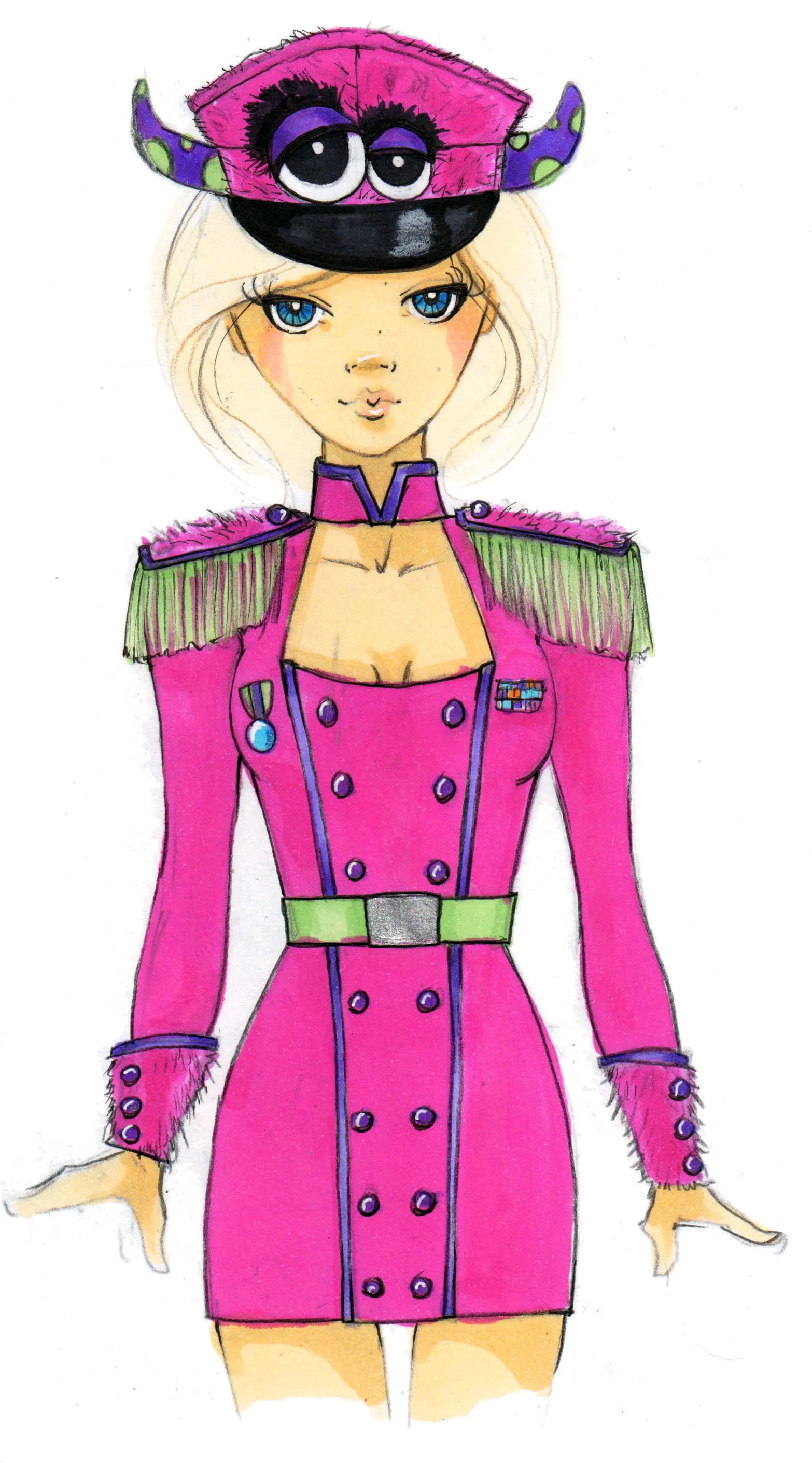 Costume Concept Sketch - Leg Avenue