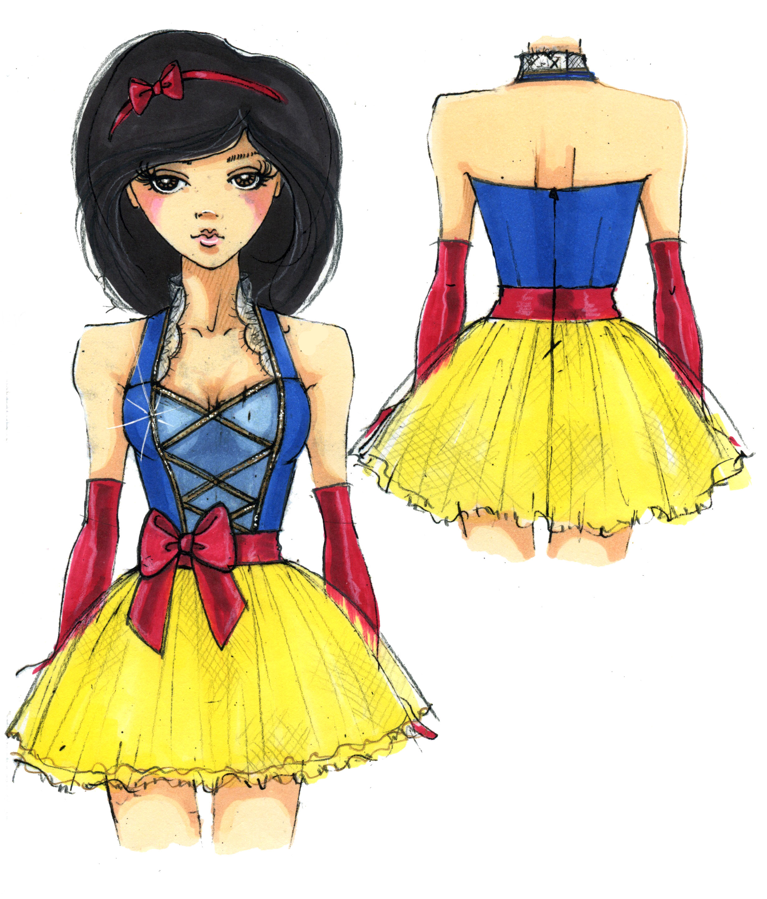 Concept Sketch: Disney by Leg Avenue