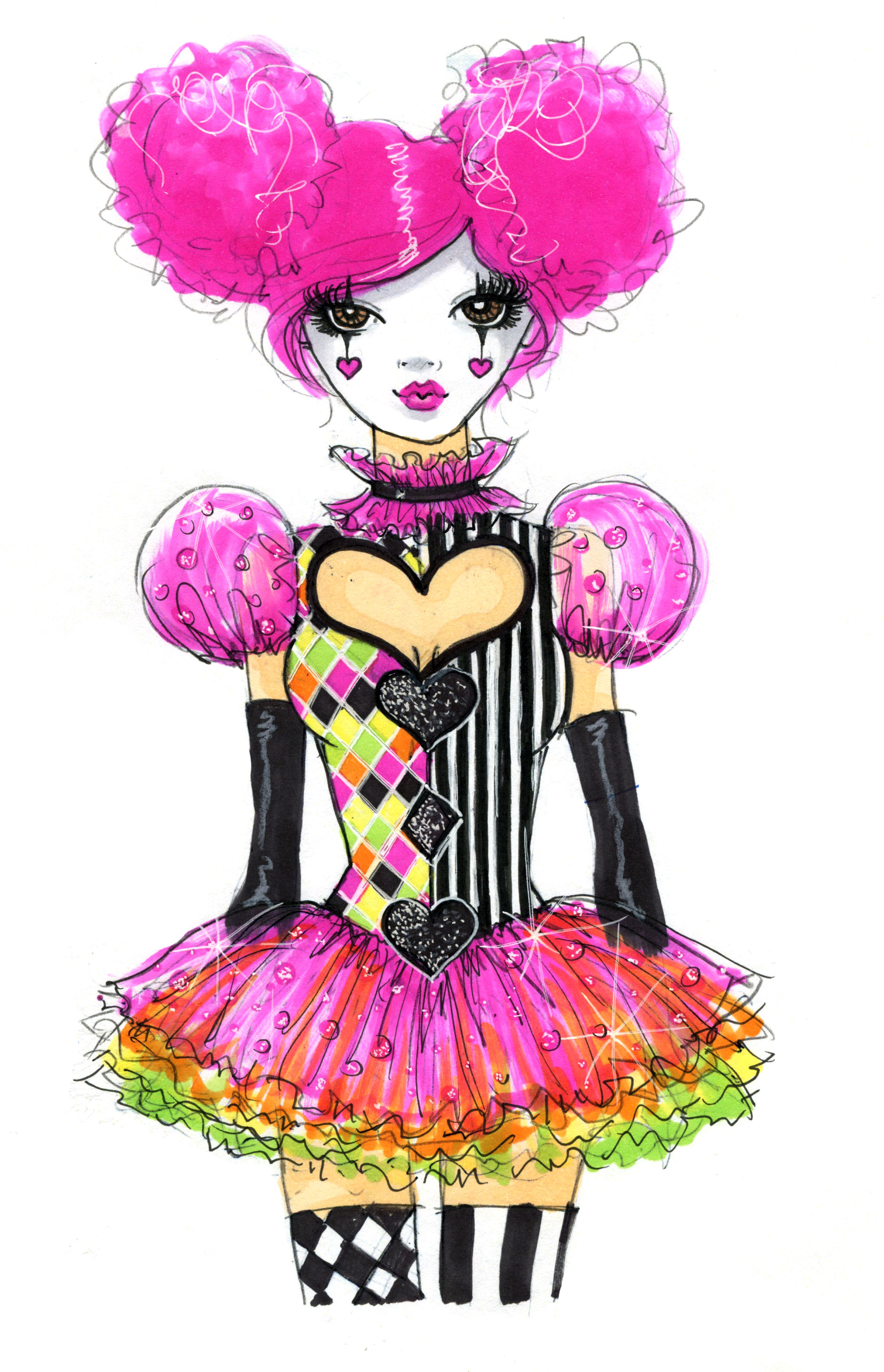 Costume Concept Sketch - Leg Avenue