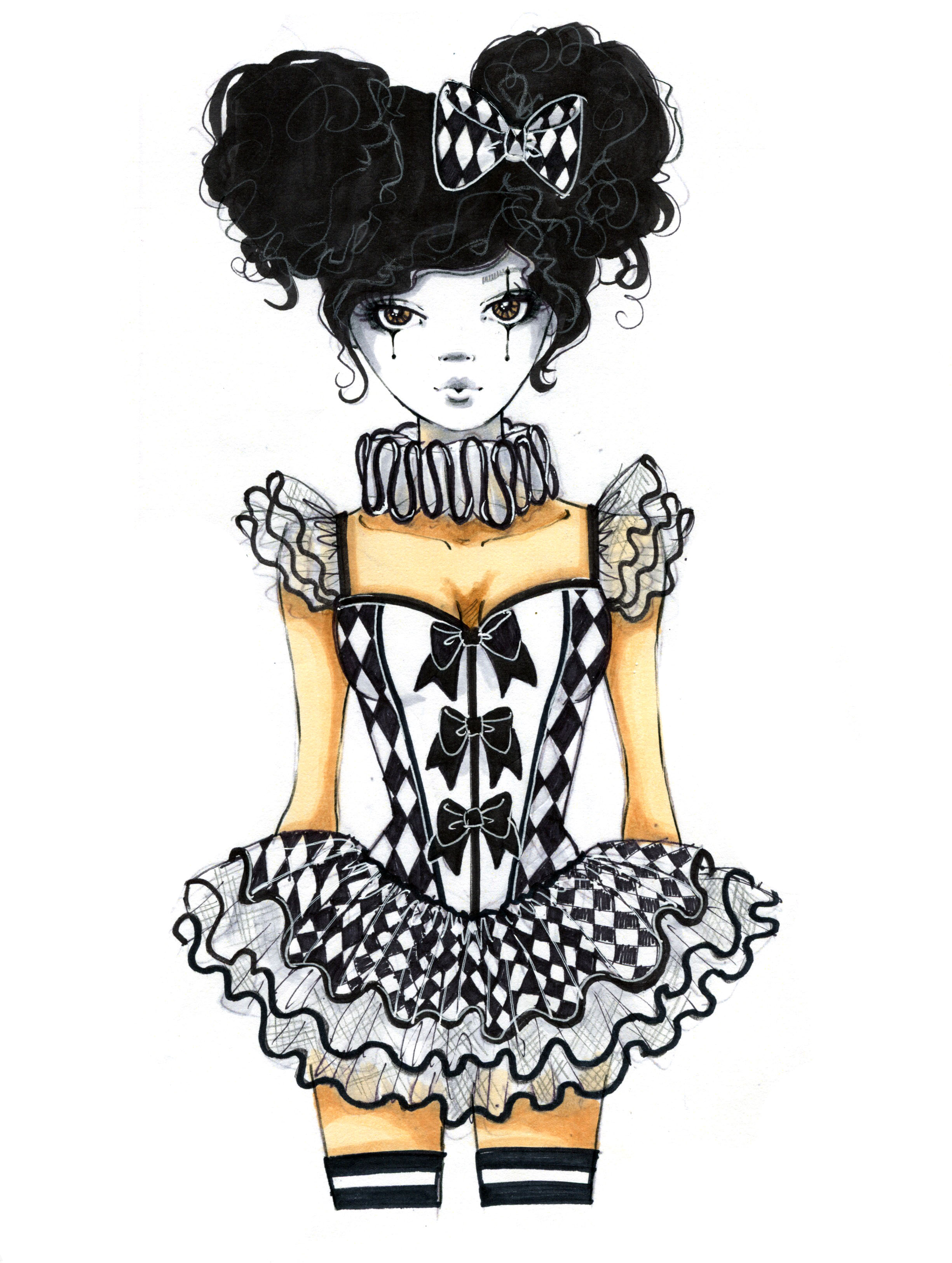 Costume Concept Sketch - Leg Avenue