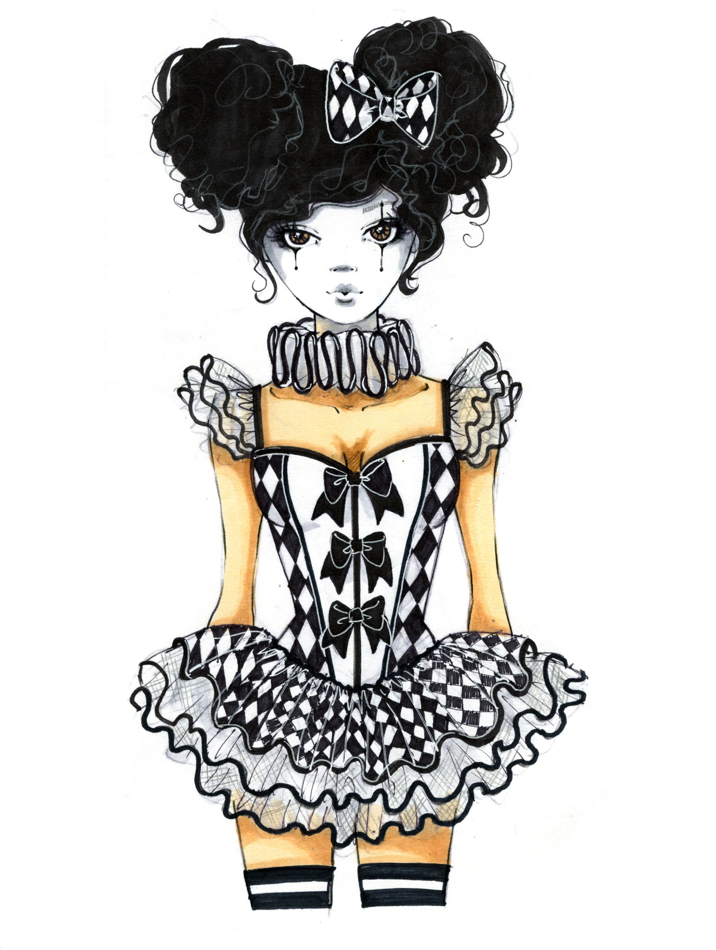 Costume Concept Sketch - Leg Avenue