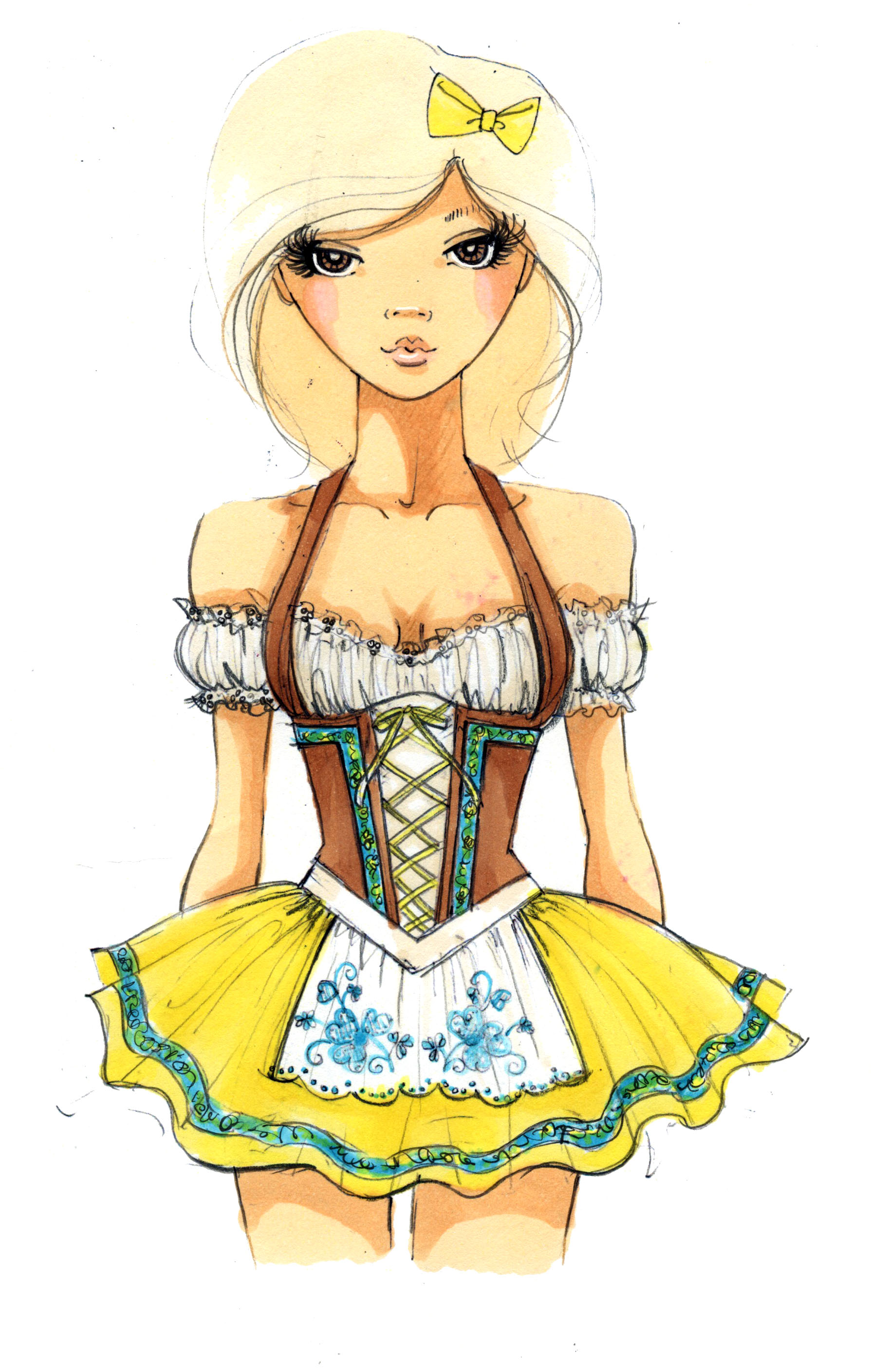 Costume Concept Sketch - Leg Avenue