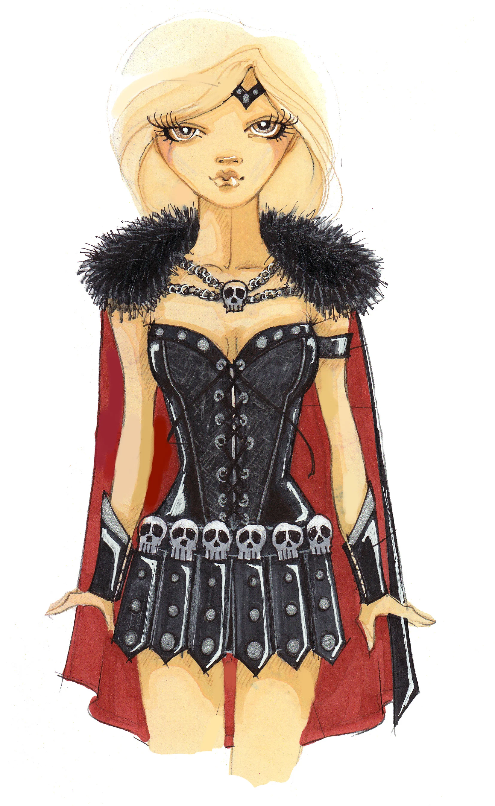 Costume Concept Sketch - Leg Avenue
