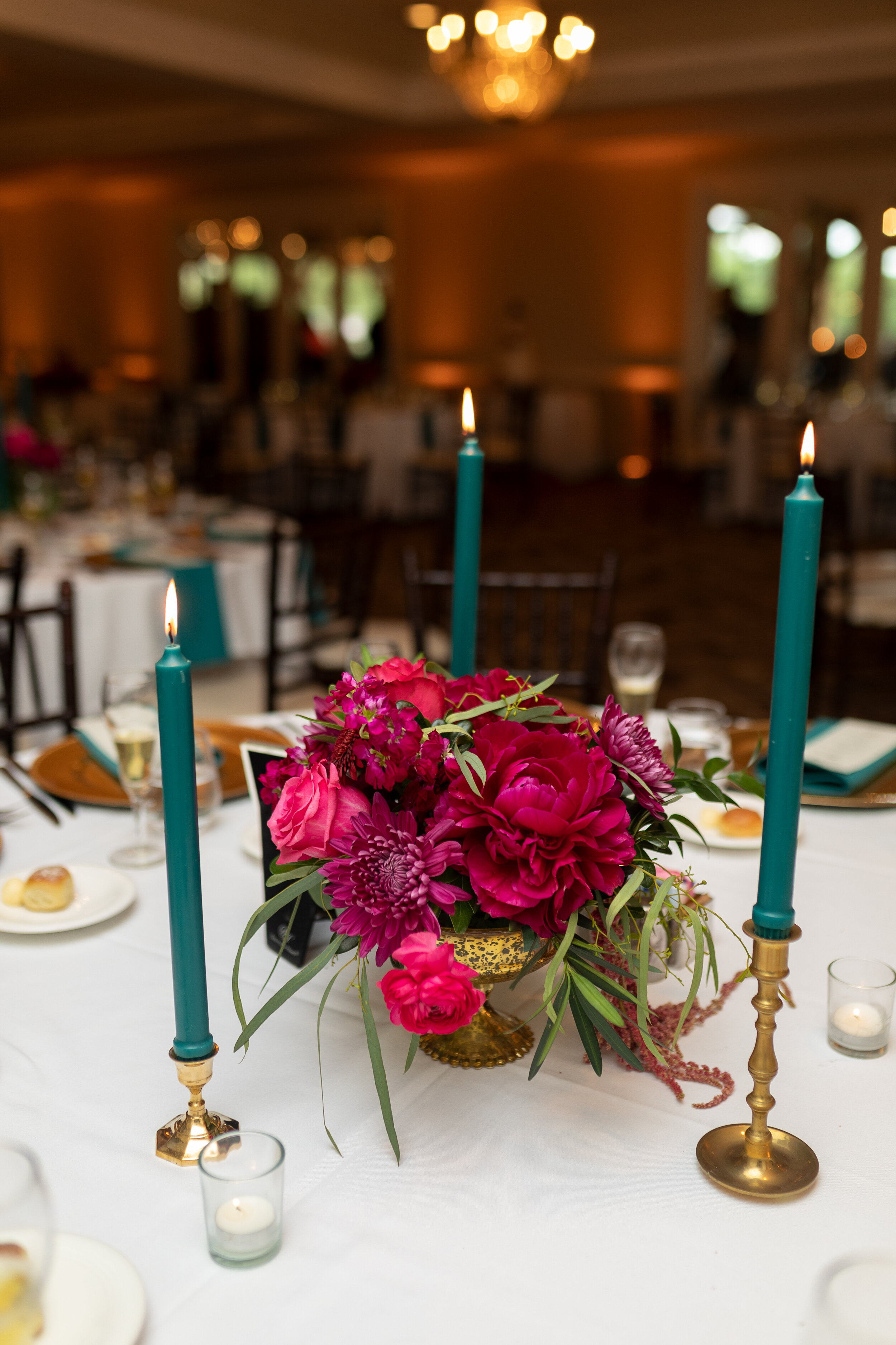 Mis-matched Brass Candlesticks