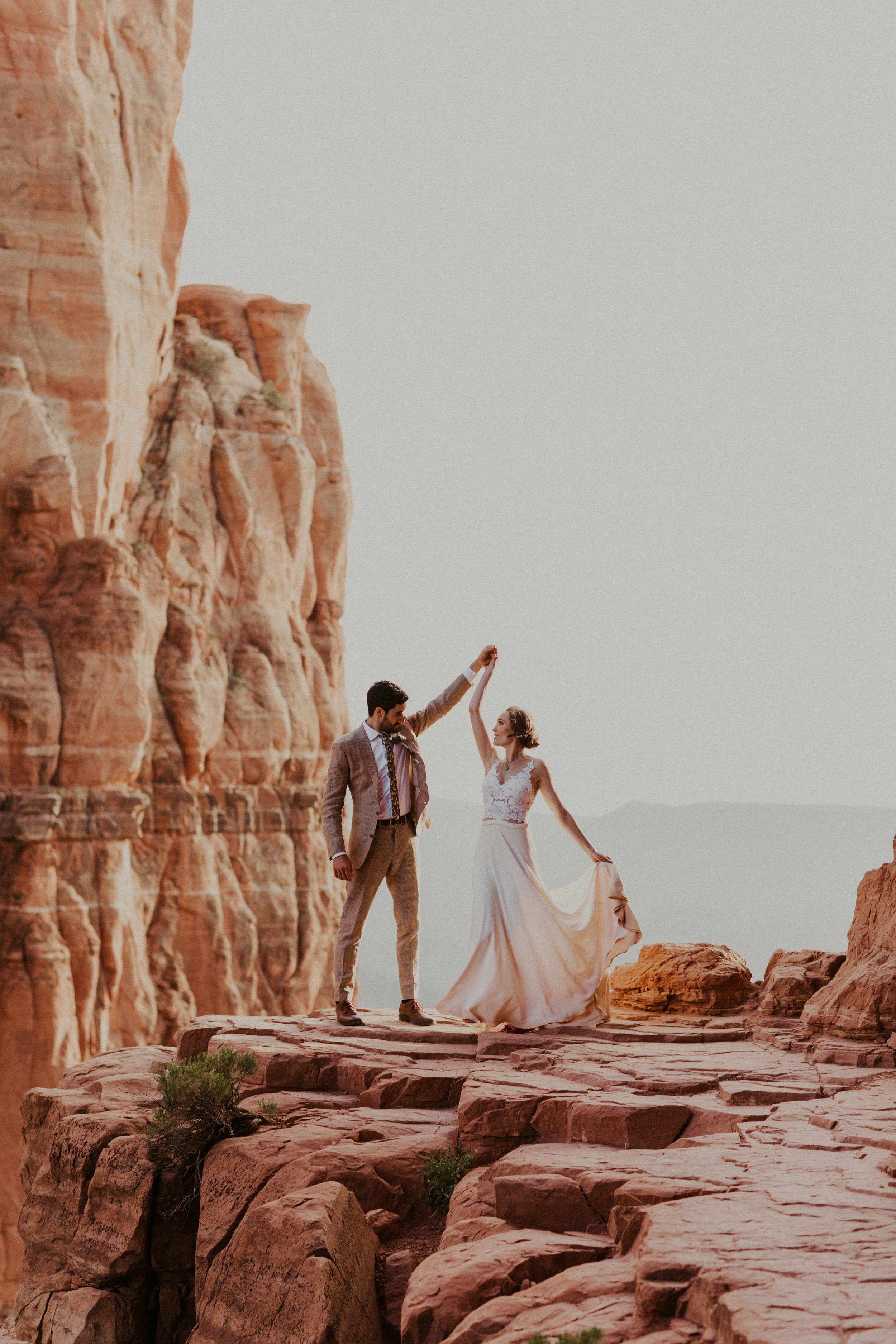 Desert Elopement Wedding Dress