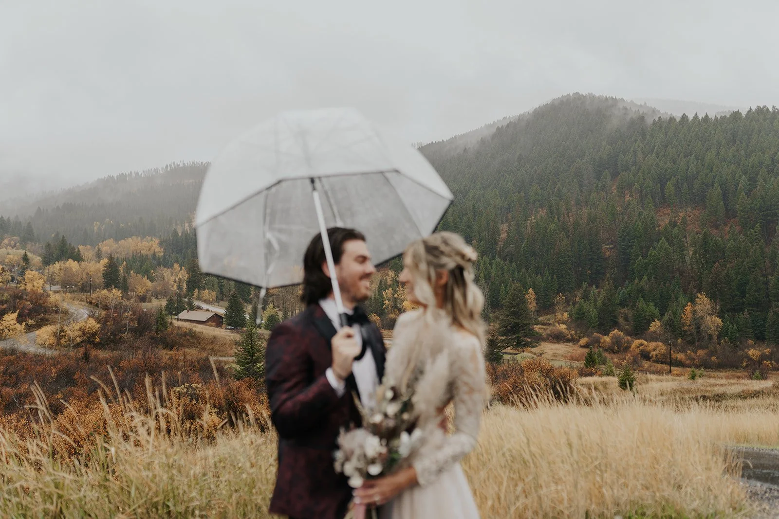 linyage custom bridal separates Bozeman, Montana mountain elopement