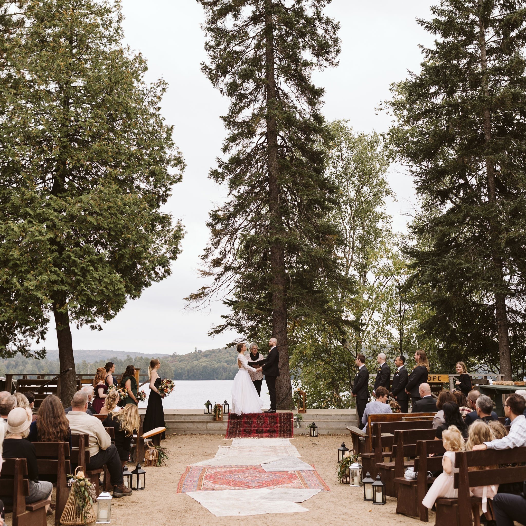 Outdoor bride in her linyage wedding separates