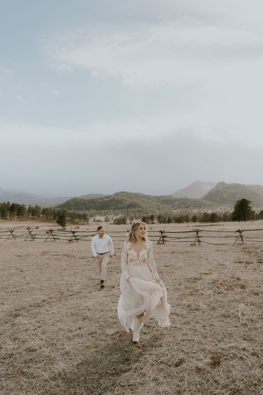 Estes Park Colorado Elopement Dress - linyage bridal separates