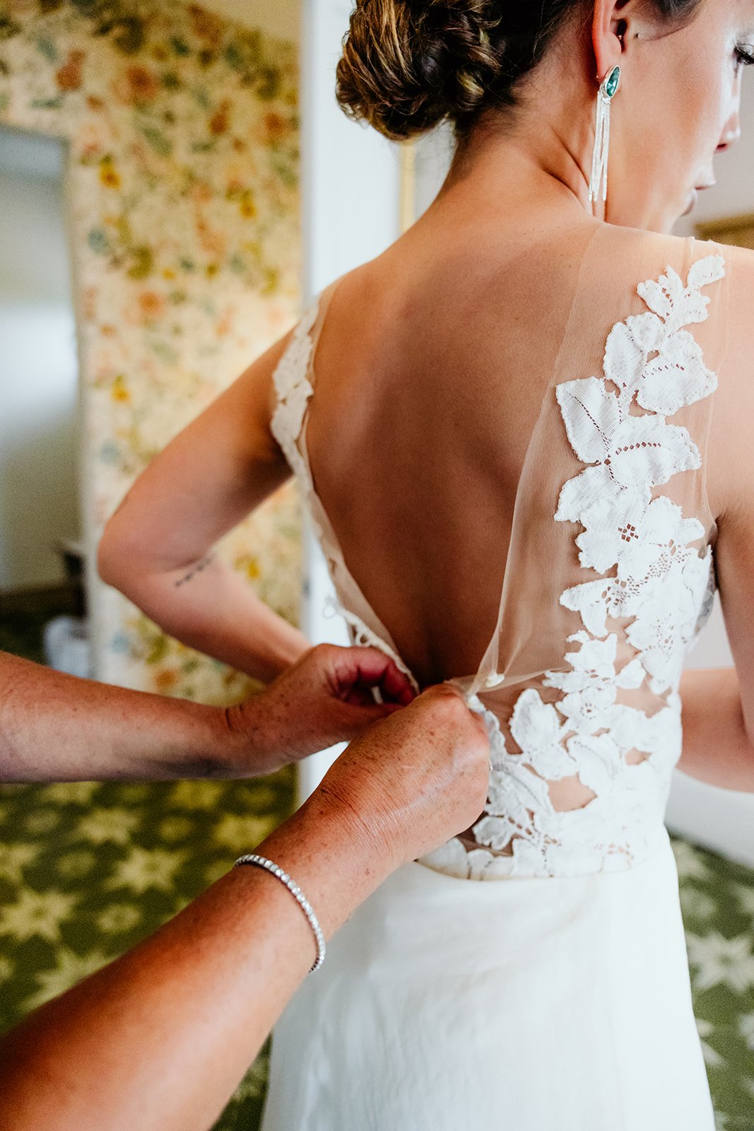 linyage bride in her custom bodysuit