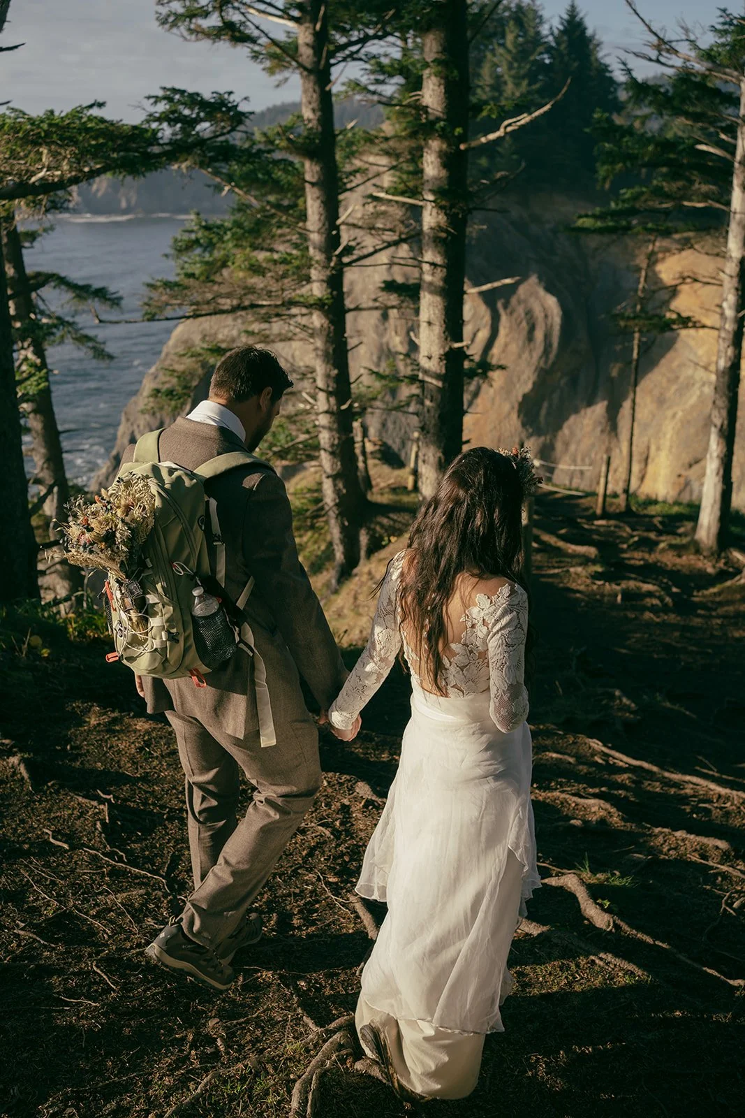 Oregon Coast Hiking Elopement Dress by Linyage